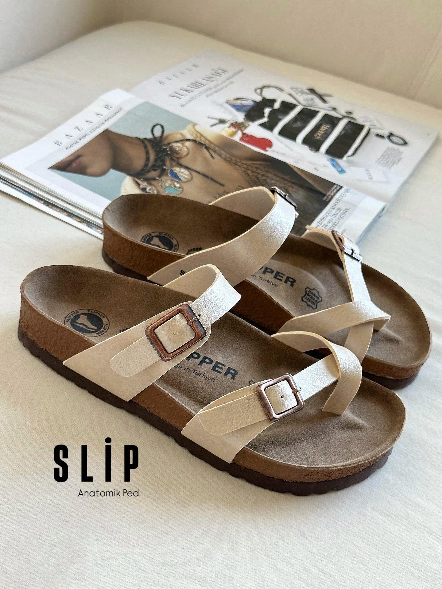 ZUUMSANDALET & TERLİKSlip Tek Parmak Kadın Terlik - Sedef