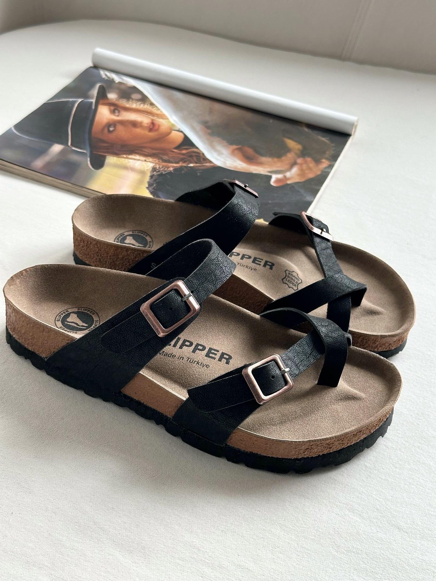 ZUUMSANDALET & TERLİKSlip Tek Parmak Kadın Terlik - Siyah