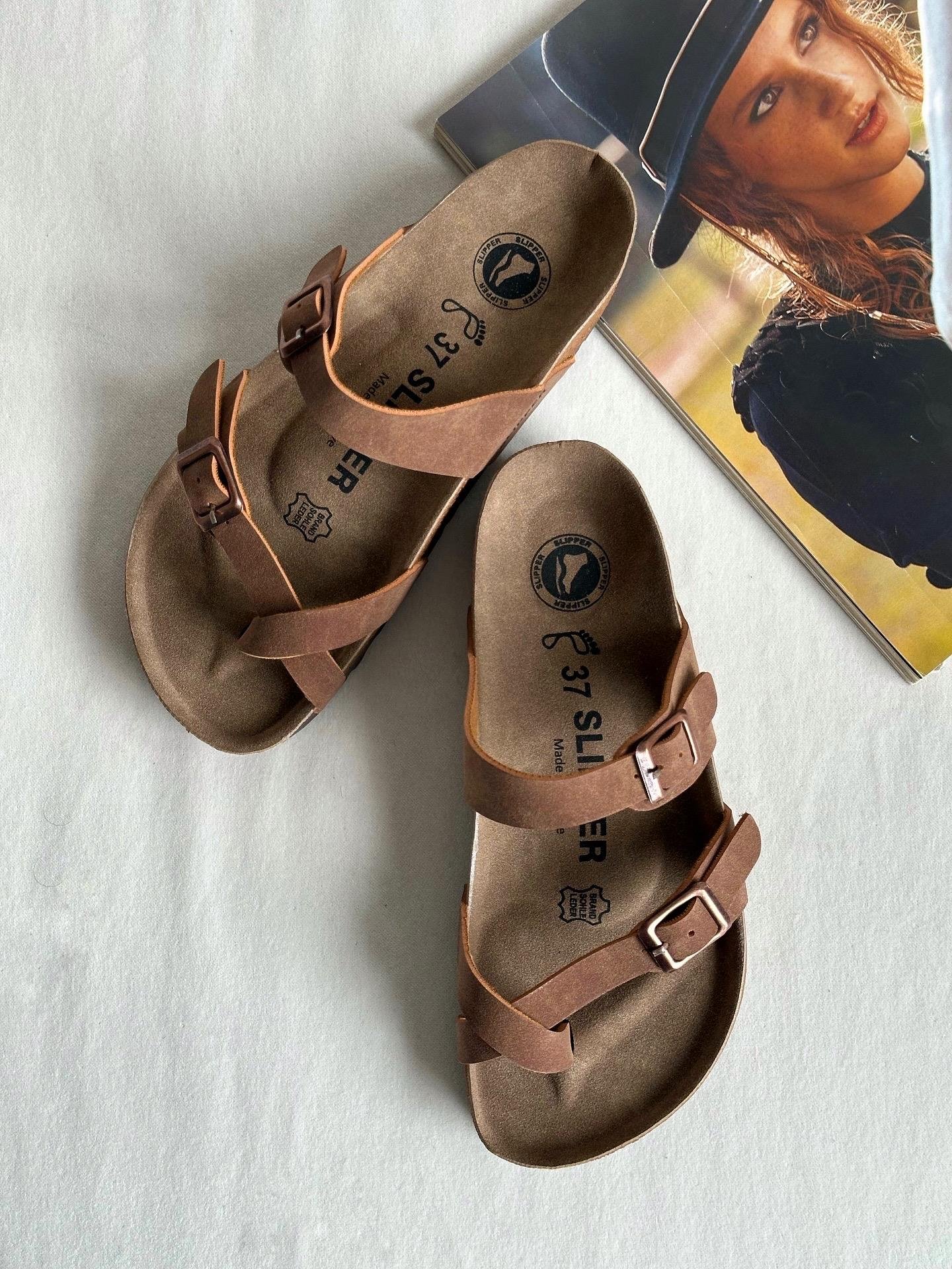 ZUUMSANDALET & TERLİKSlip Tek Parmak Kadın Terlik - Taba