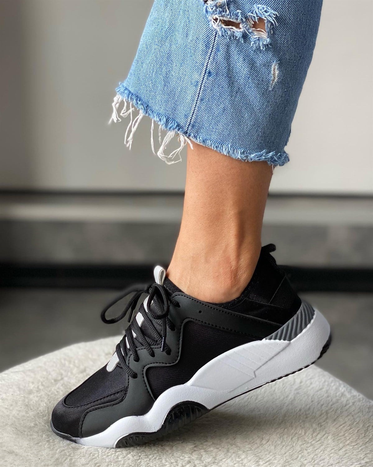 ZUUMSNEAKERStreç Kadın Sneakers - Siyah