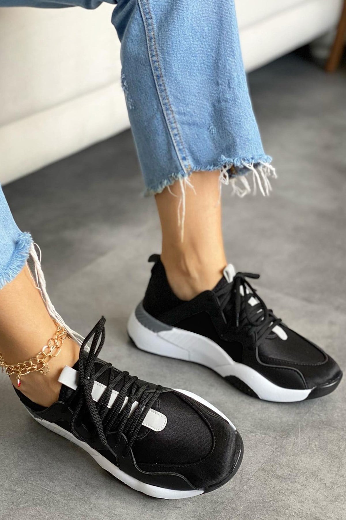 ZUUMSNEAKERStreç Kadın Sneakers - Siyah