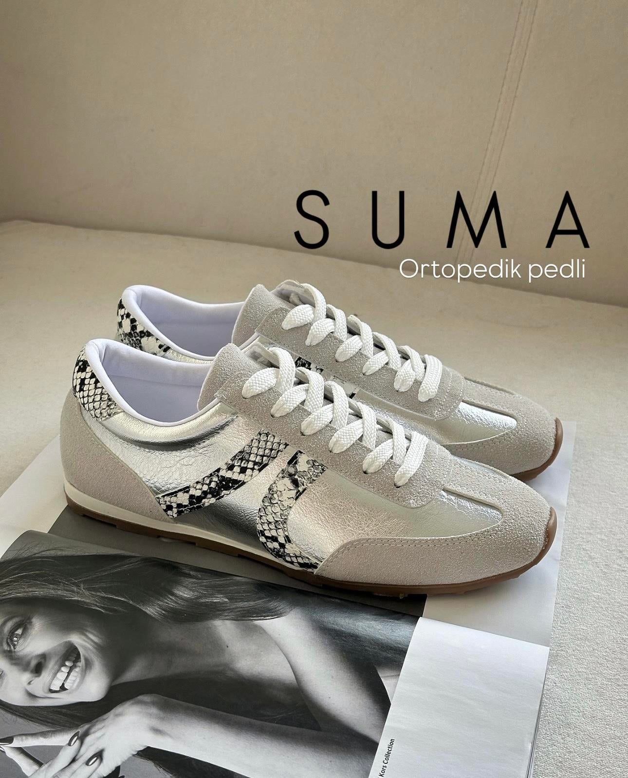 ZUUMSNEAKERSuma Kadın Sneaker - Taş & Gümüş