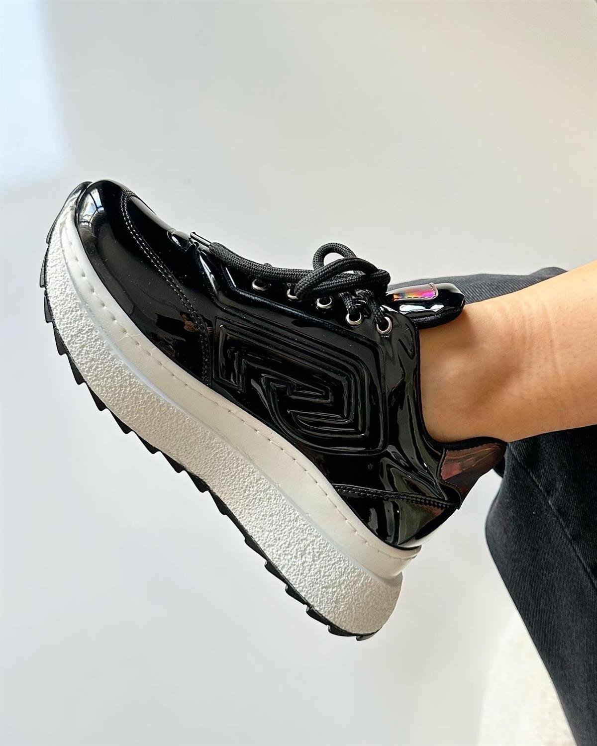 ZUUMSNEAKERTung Kadın Spor Ayakkabı - Siyah Rugan
