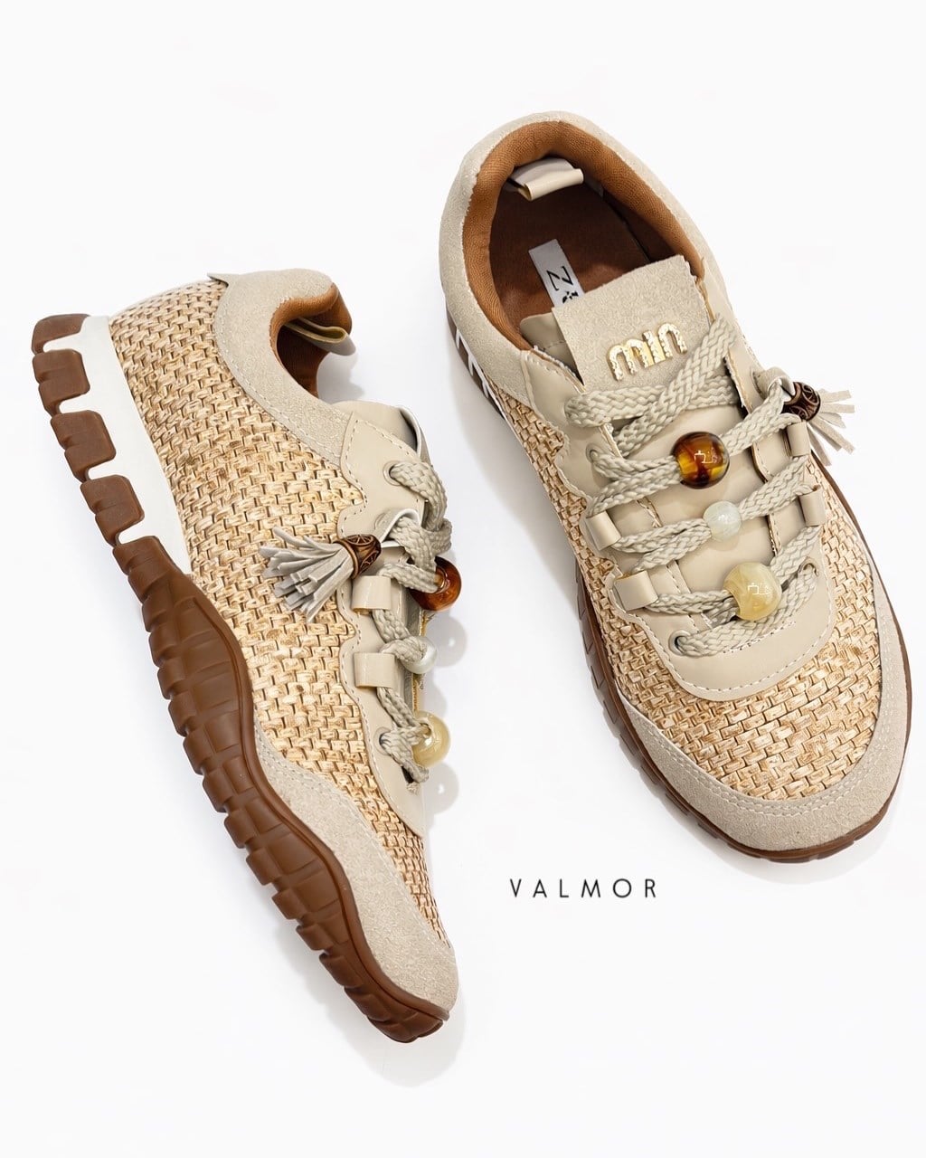 ZUUMSNEAKERValmor Kadın Sneaker - Bej Hasır