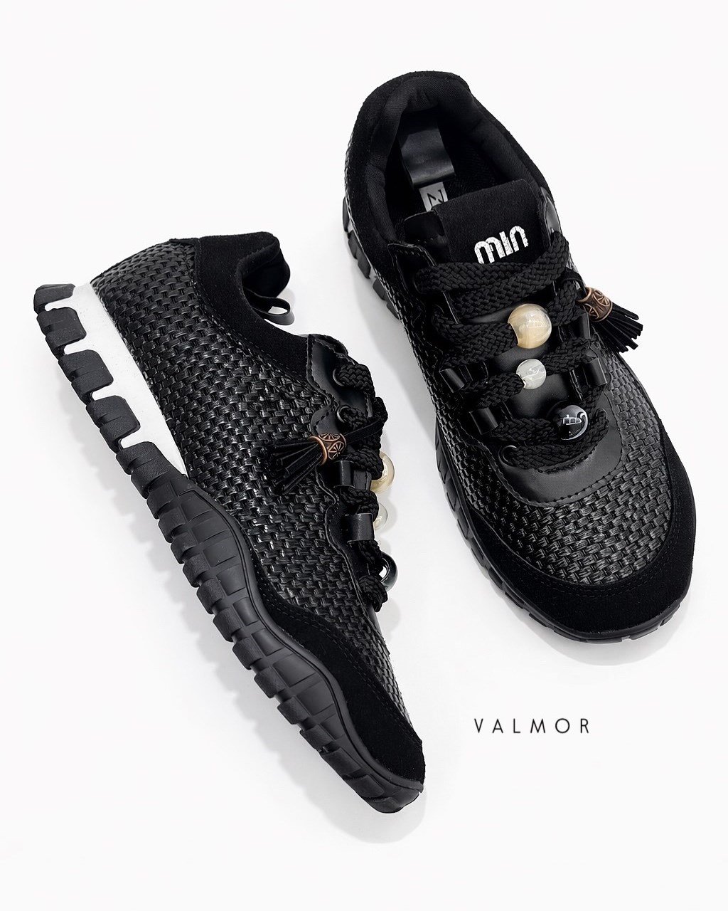 ZUUMSNEAKERValmor Kadın Sneaker - Siyah Hasır