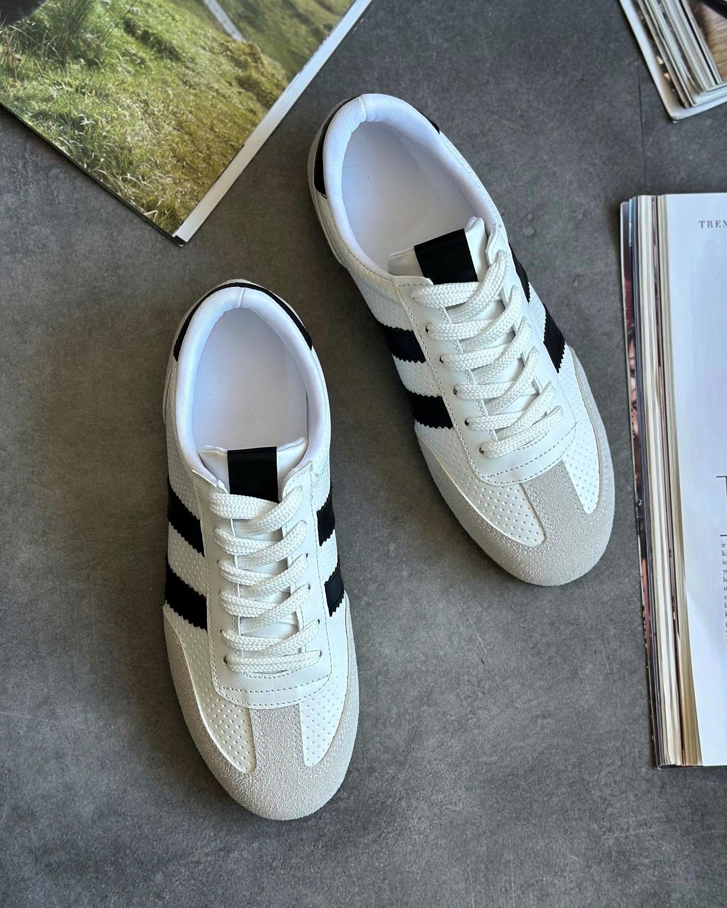 ZUUMSNEAKERVega Kadın Sneaker - Beyaz & Siyah