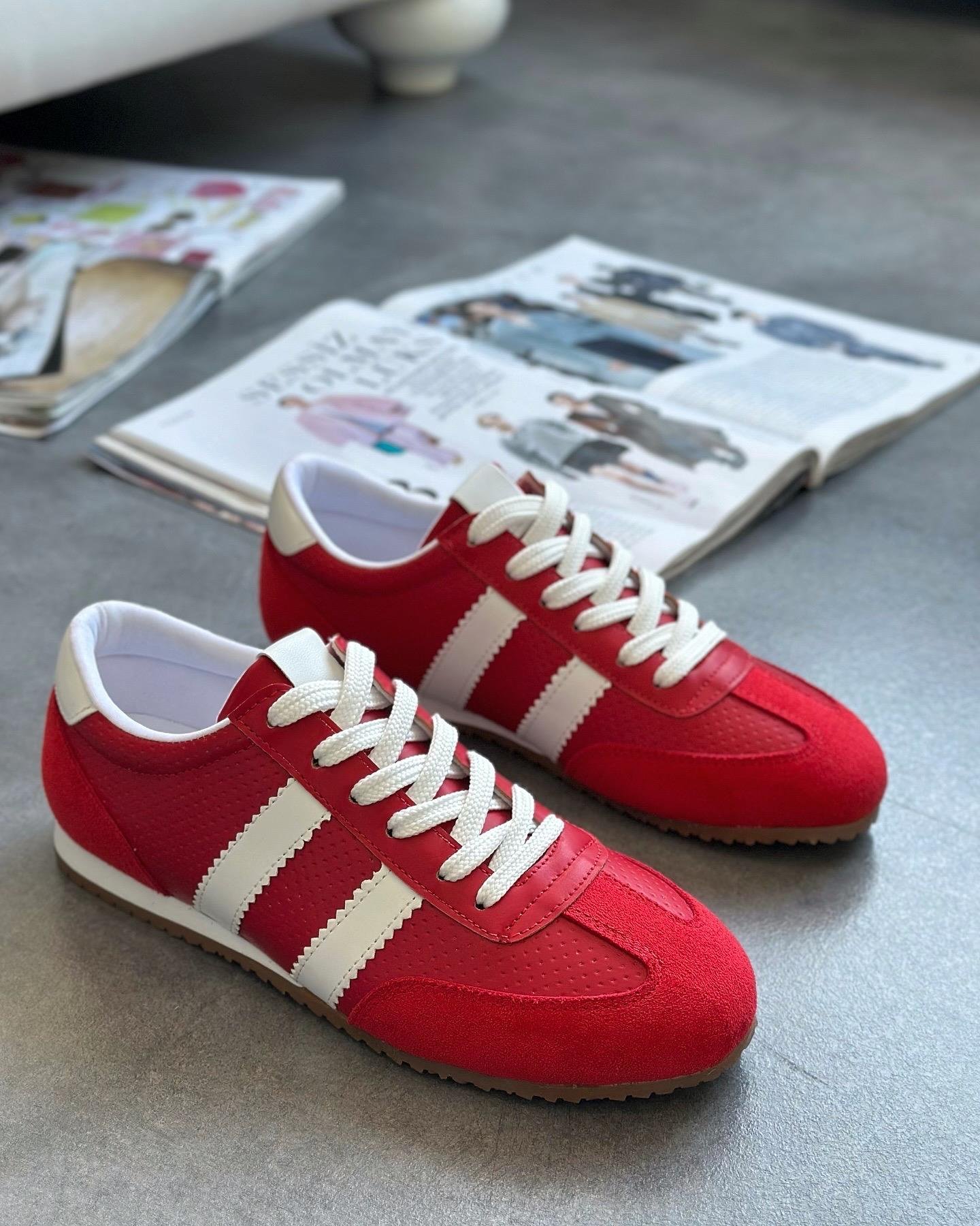 ZUUMSNEAKERVega Kadın Sneaker - Kırmızı & Beyaz
