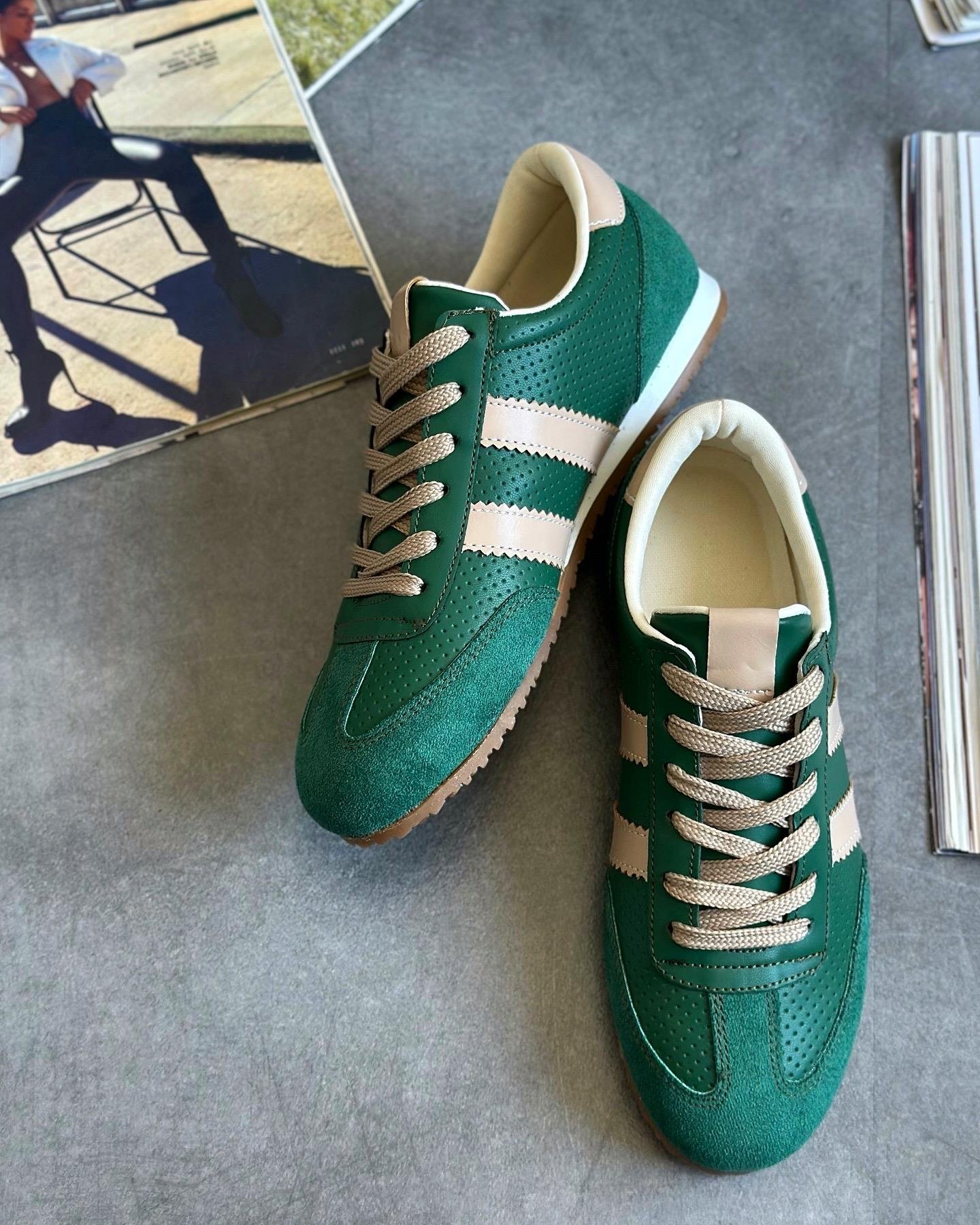 ZUUMSNEAKERVega Kadın Sneaker - Yeşil & Ten