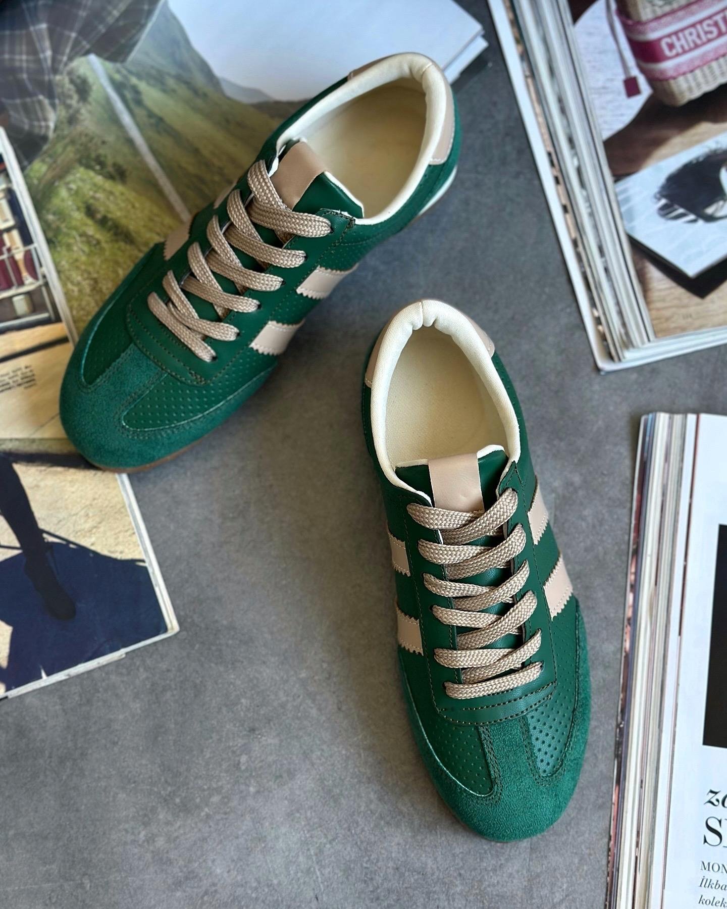 ZUUMSNEAKERVega Kadın Sneaker - Yeşil & Ten