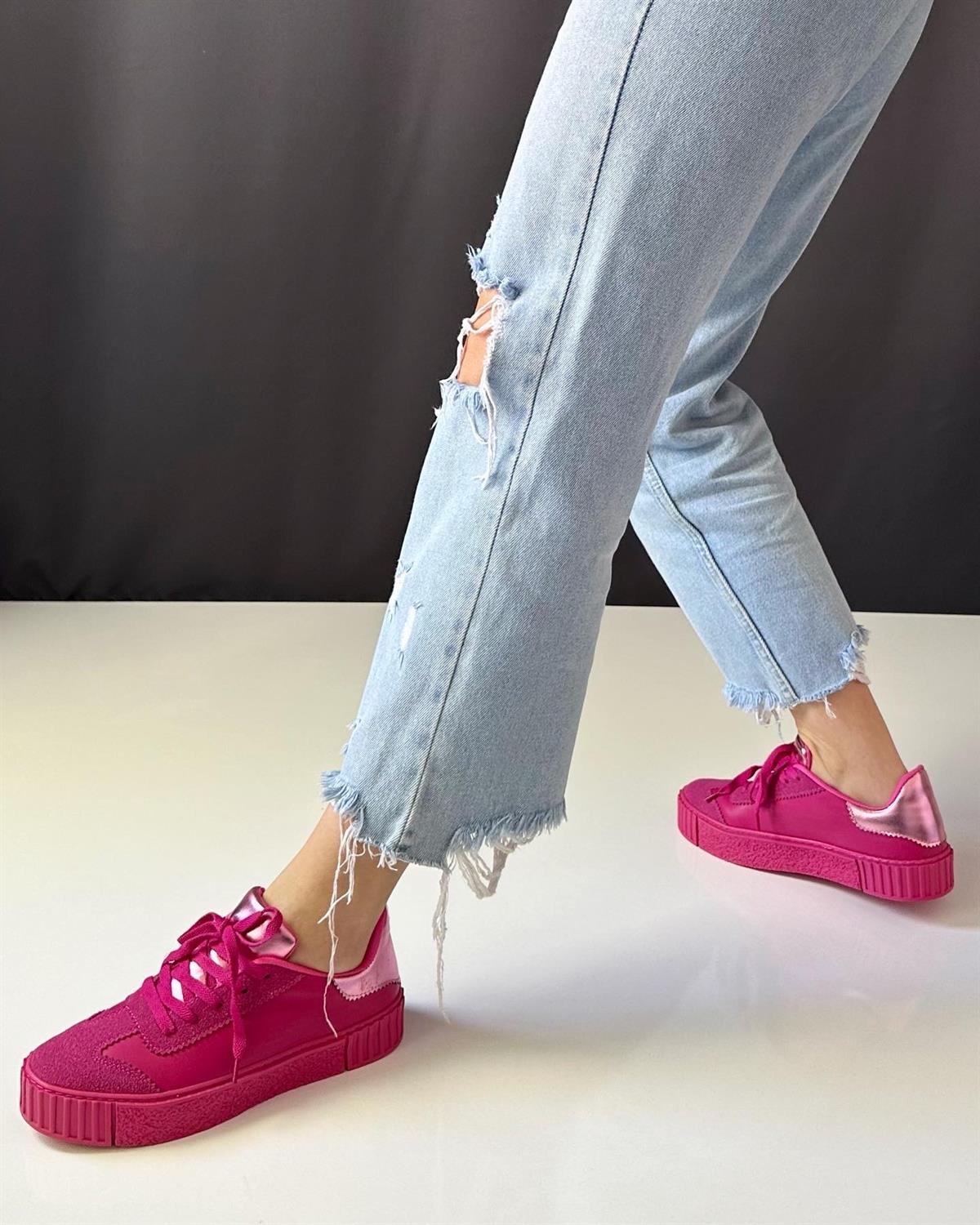 ZUUMSNEAKERVisor Kadın Spor Ayakkabı - Fuşya