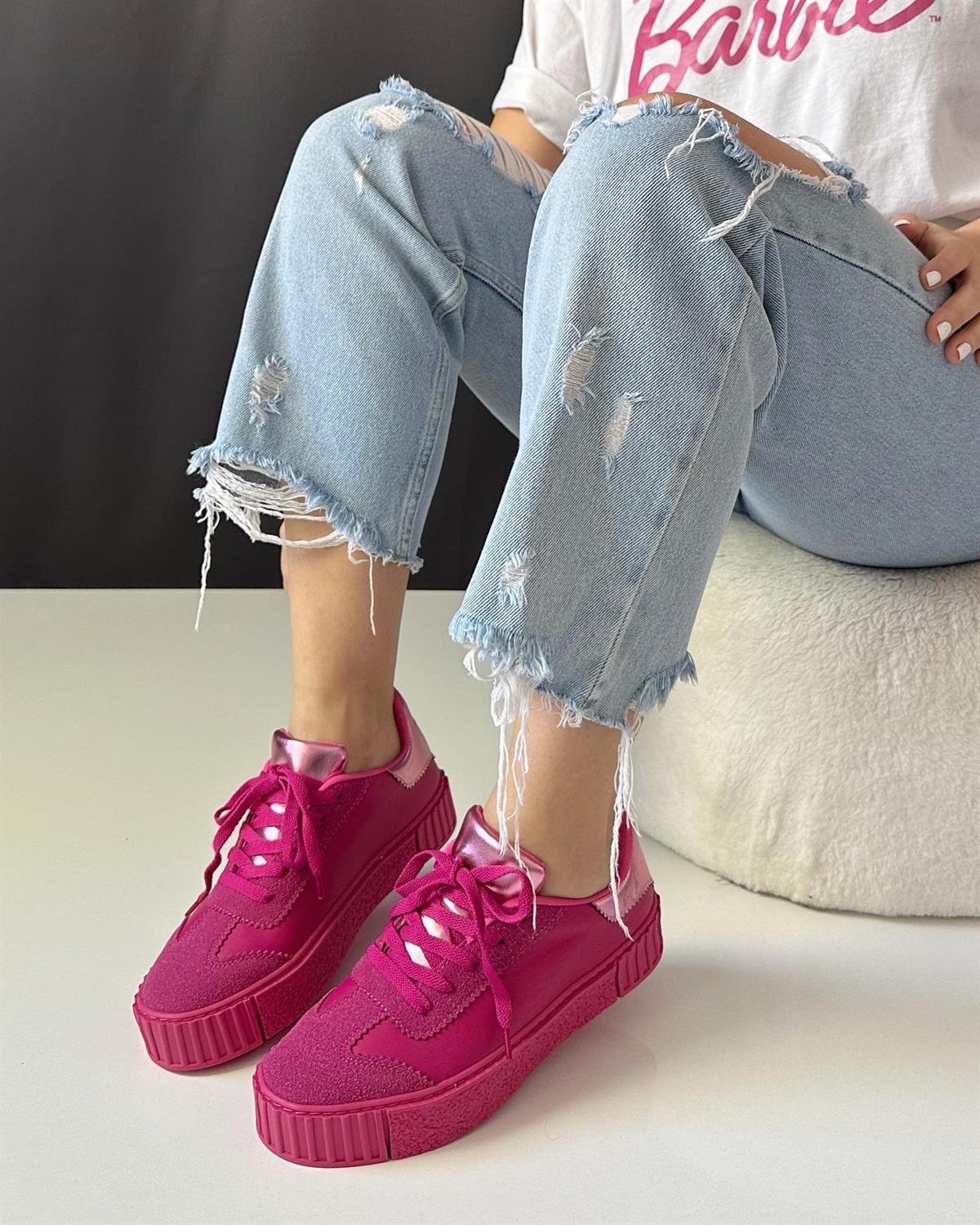 ZUUMSNEAKERVisor Kadın Spor Ayakkabı - Fuşya