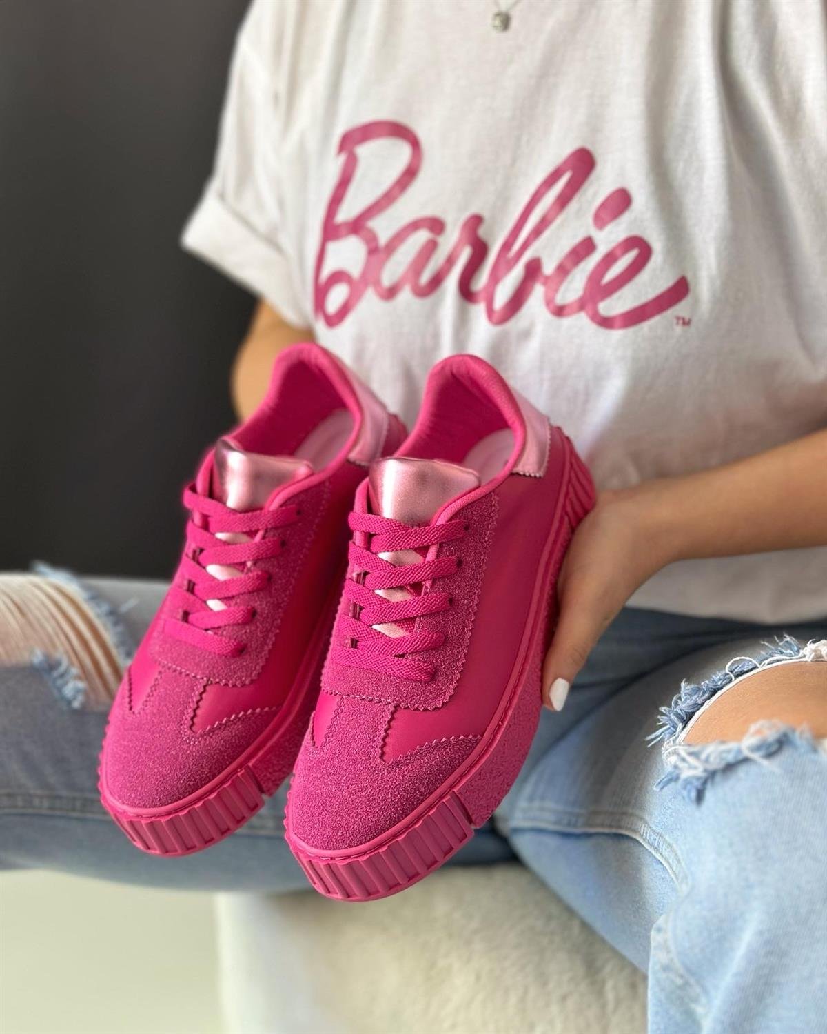 ZUUMSNEAKERVisor Kadın Spor Ayakkabı - Fuşya