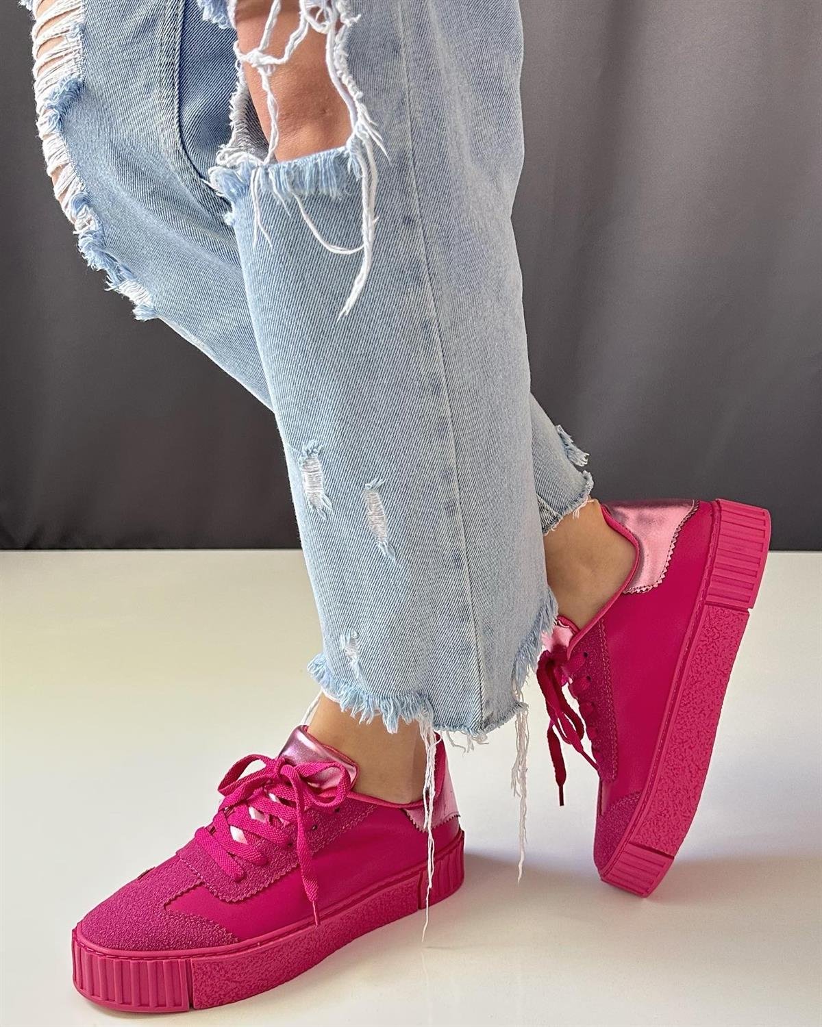 ZUUMSNEAKERVisor Kadın Spor Ayakkabı - Fuşya