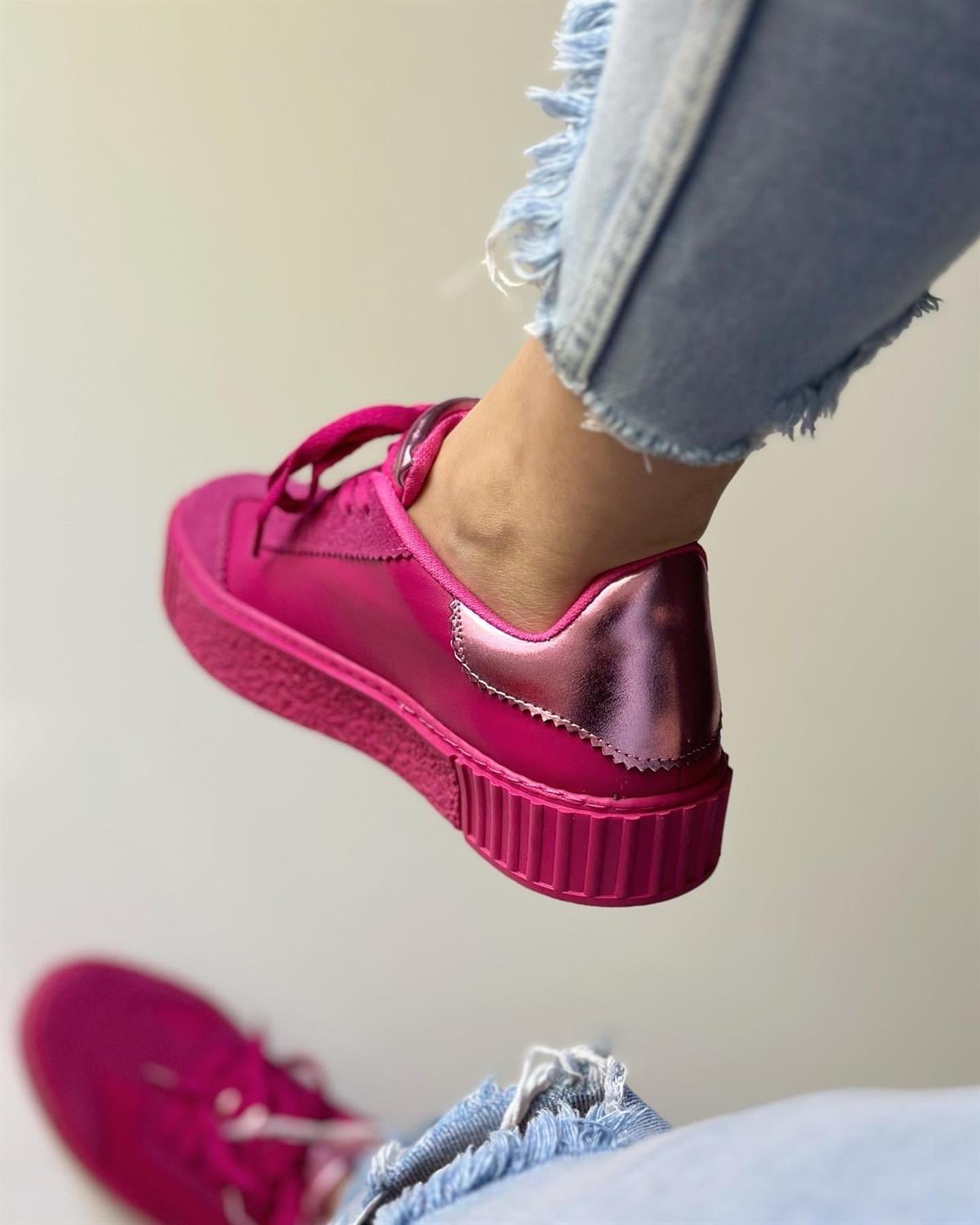 ZUUMSNEAKERVisor Kadın Spor Ayakkabı - Fuşya