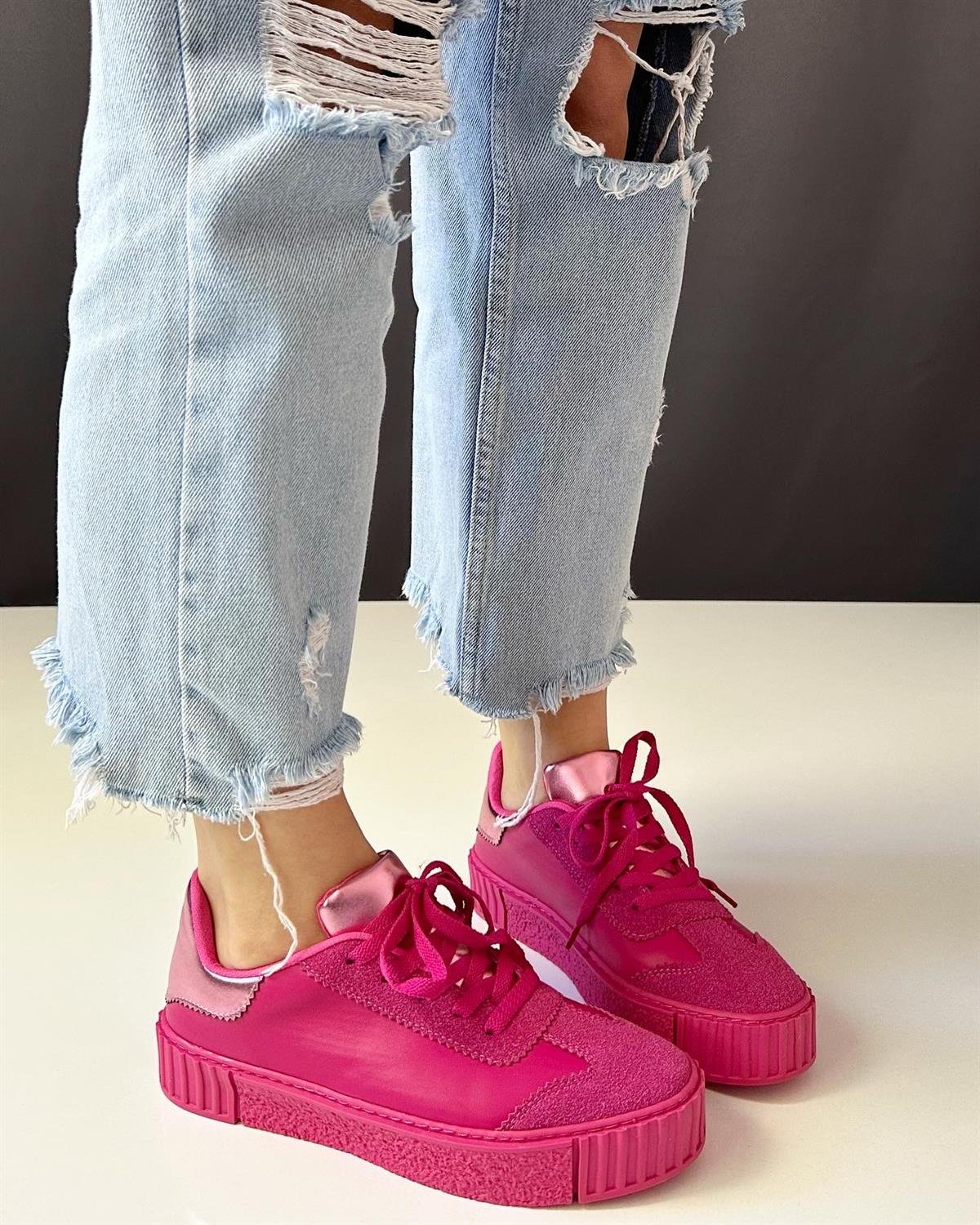 ZUUMSNEAKERVisor Kadın Spor Ayakkabı - Fuşya
