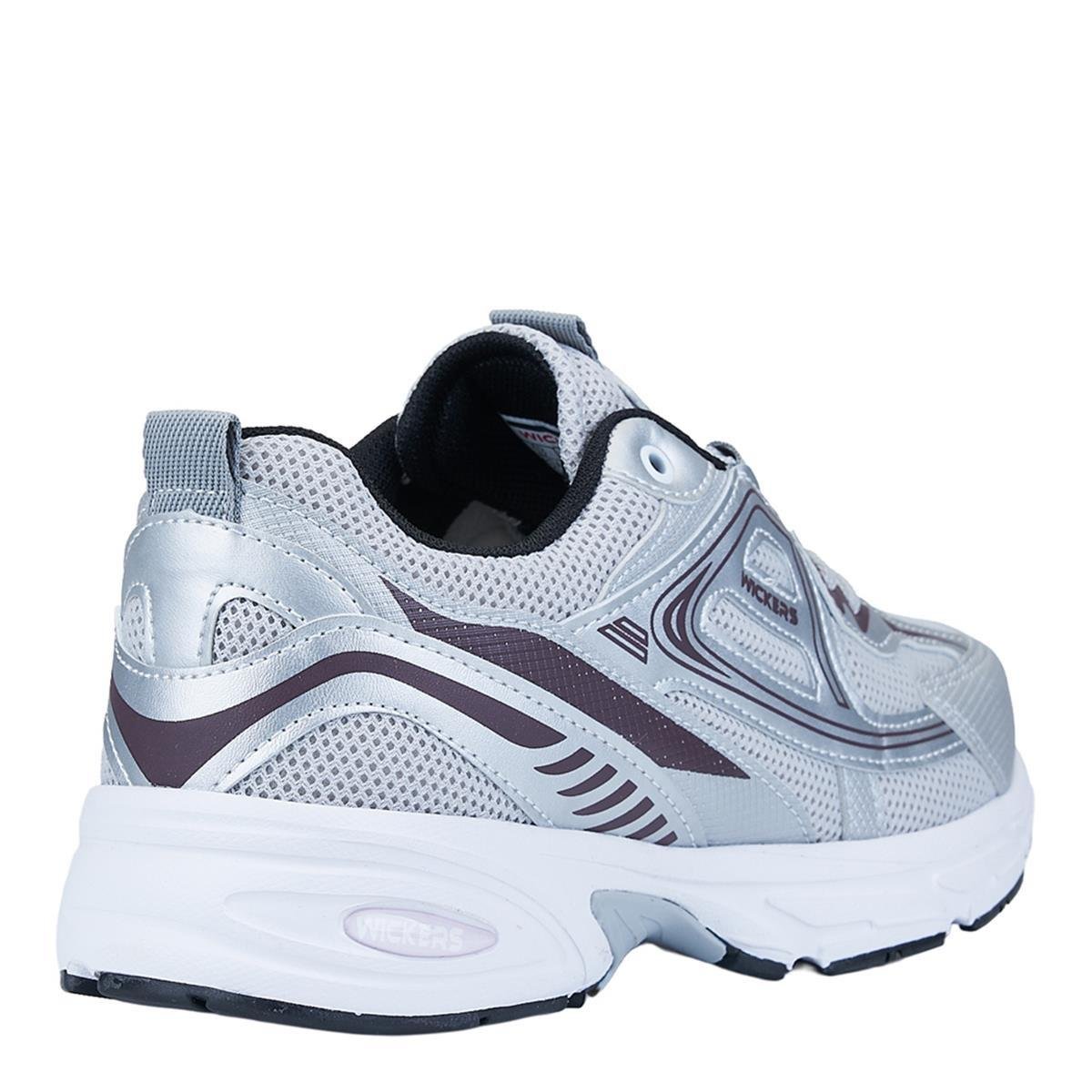 ZUUMSNEAKERWickers Günlük Kadın Sneaker - Gümüş & Kahve & Siyah
