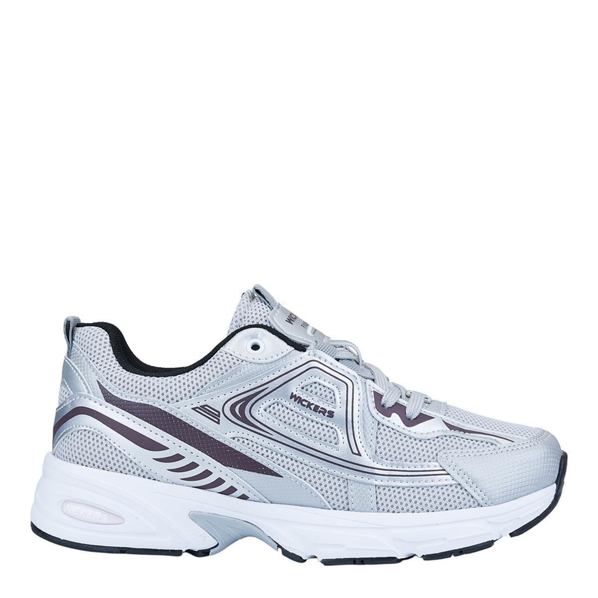 ZUUMSNEAKERWickers Günlük Kadın Sneaker - Gümüş & Kahve & Siyah