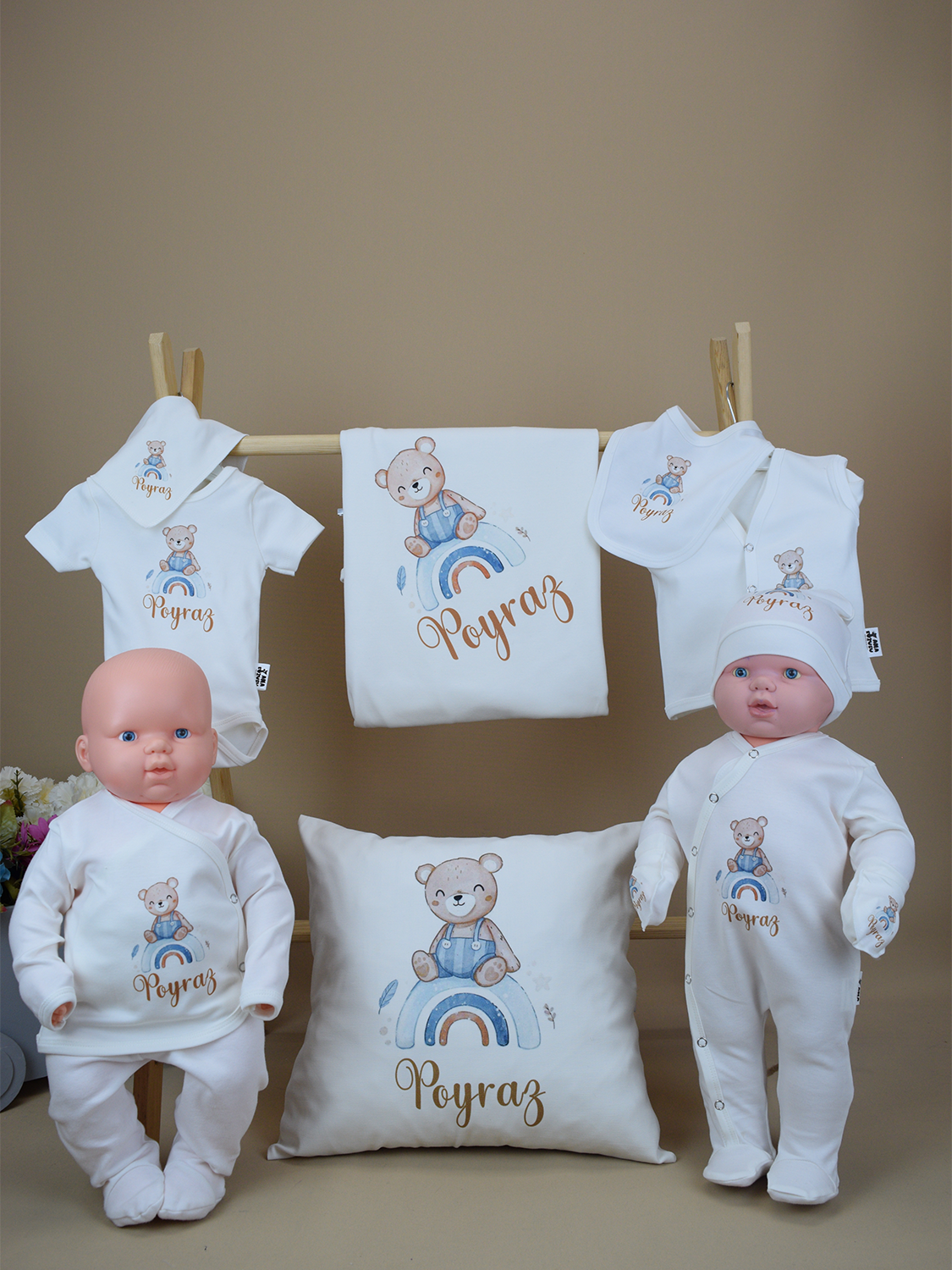 Ana Kuzusu İsme Özel  Ayıcık  Baskı  Hastane Çıkışı Özel Baskı 10AYC13