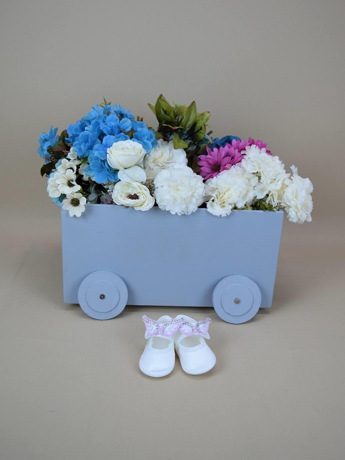 Ana Kuzusu İsme Özel Hastane Çıkışı Bebek Patiği Taş işleme Kelebek 