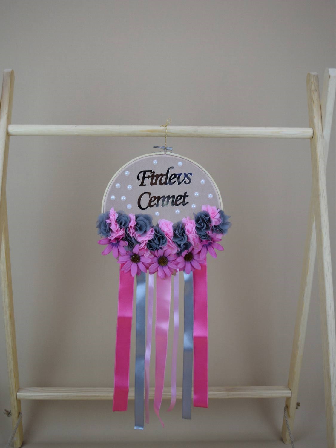 Ana Kuzusu İsme Özel Kasnak Kapı Süsü 1KSK67