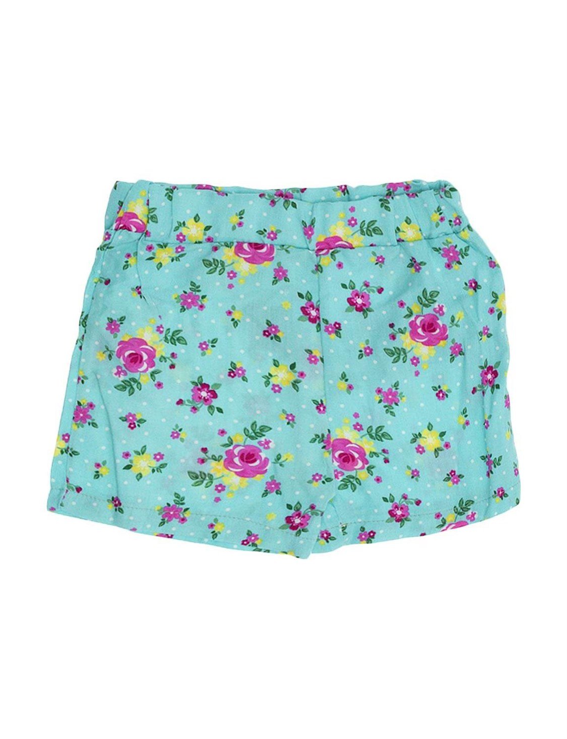 Ana Kuzusu Mışıl Kids Kız Çocuk  Çiçek Desenli Penye Şort