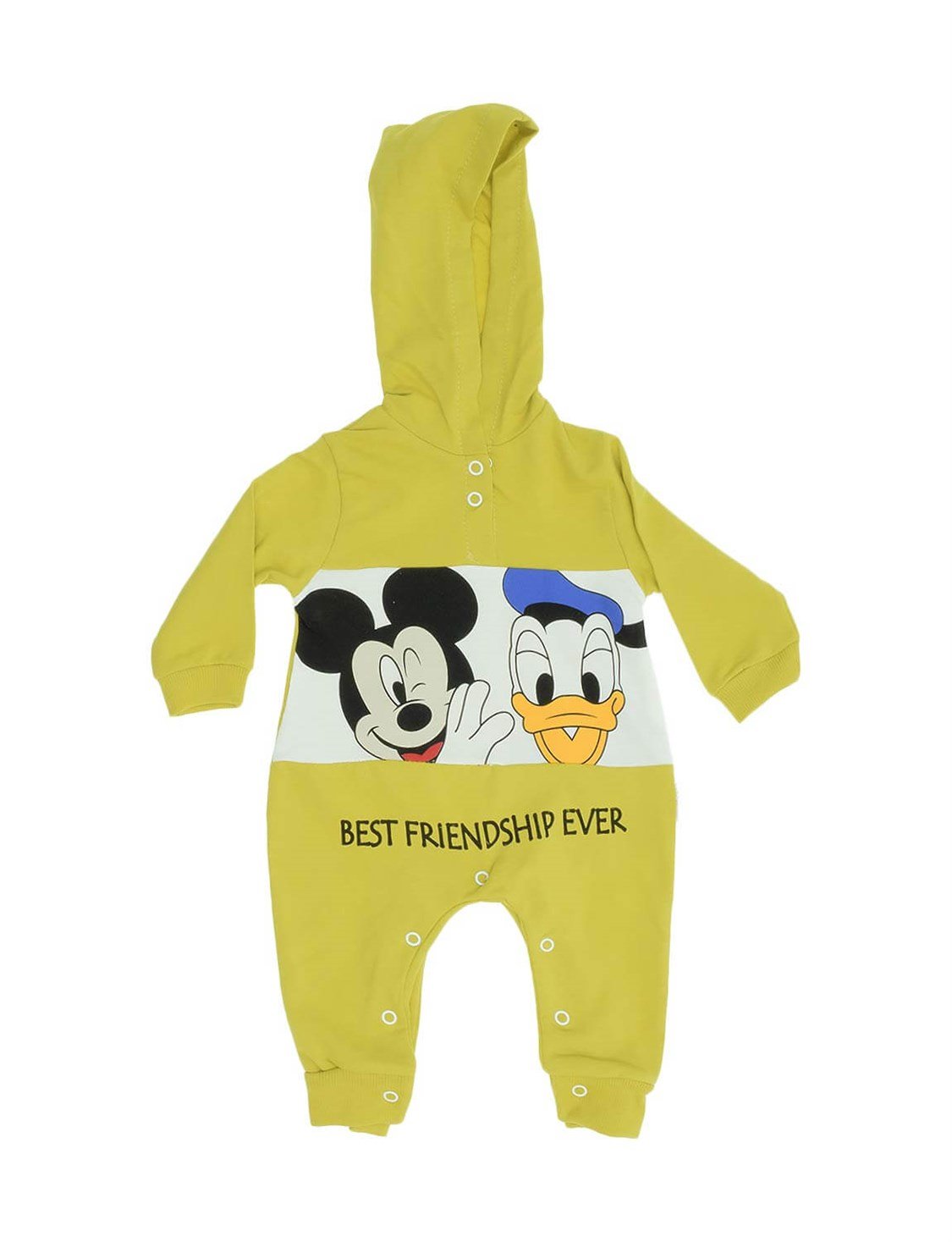 Ana Kuzusu Murat Baby Erkek Bebek Karakter Baskılı Kapüşonlu Tulum