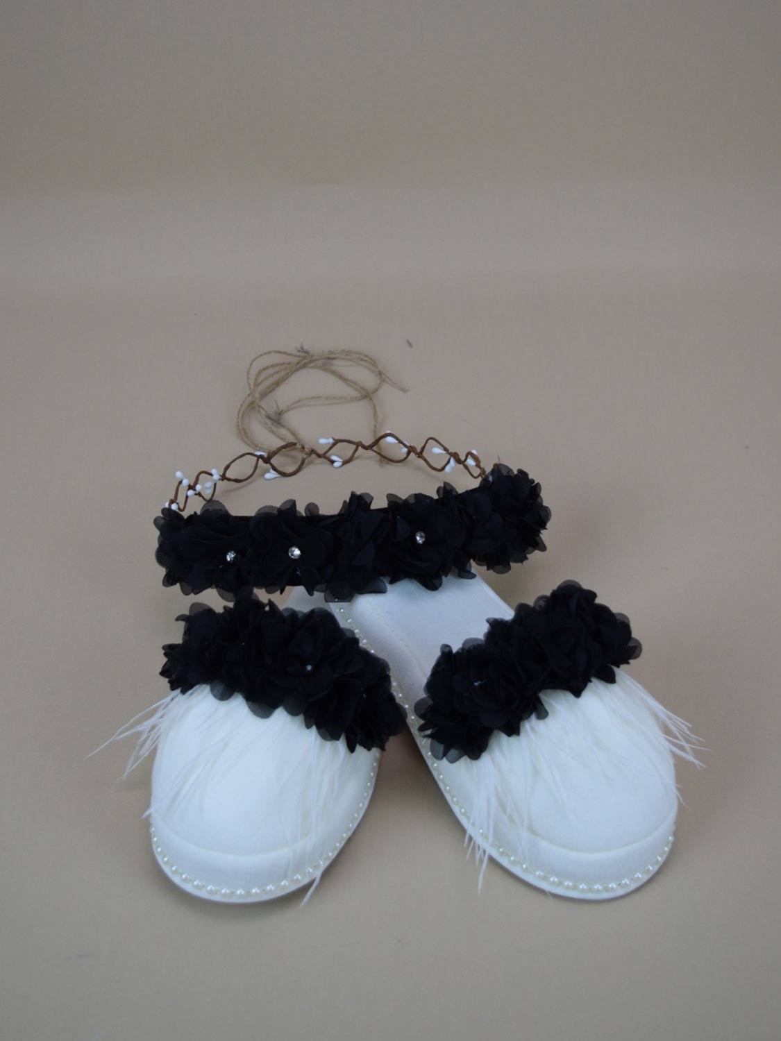 Ana Kuzusu Özel Tasarım Lohusa Taç Terlik Seti 1LTT78