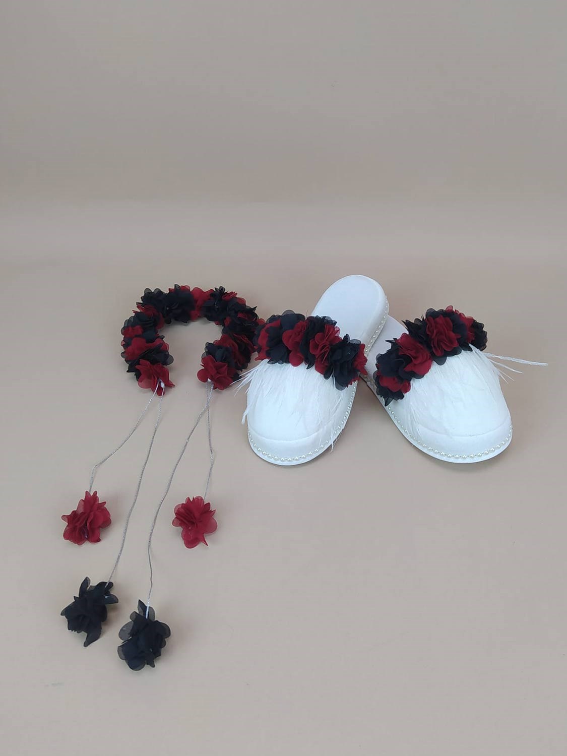 Ana Kuzusu Özel Tasarım Lohusa Taç Terlik Seti 1LTT42