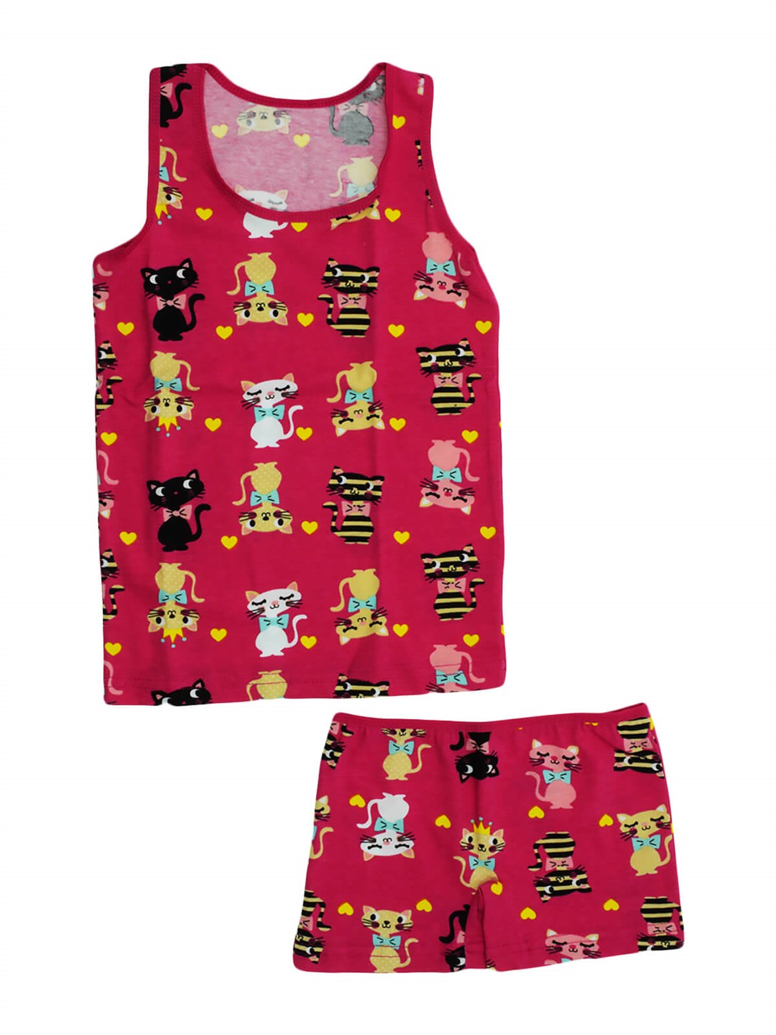 İntimo Kız Çocuk Desenli  Pijama Takımı