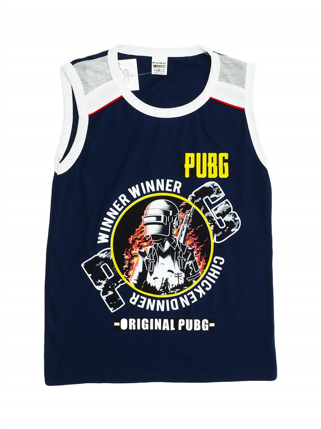 Wenge Garson Baskılı Sıfır Kol Tişört