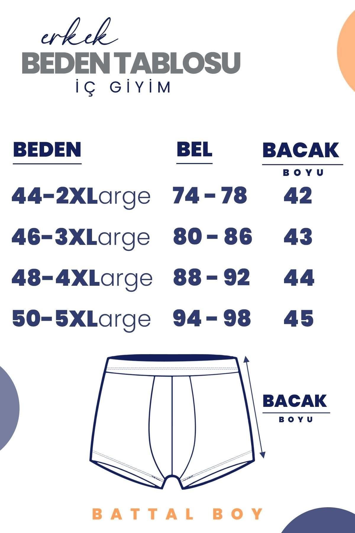 Öts 6'lı Erkek Boxer Düğmeli, Süprem Kumaş (%100 Pamuk)