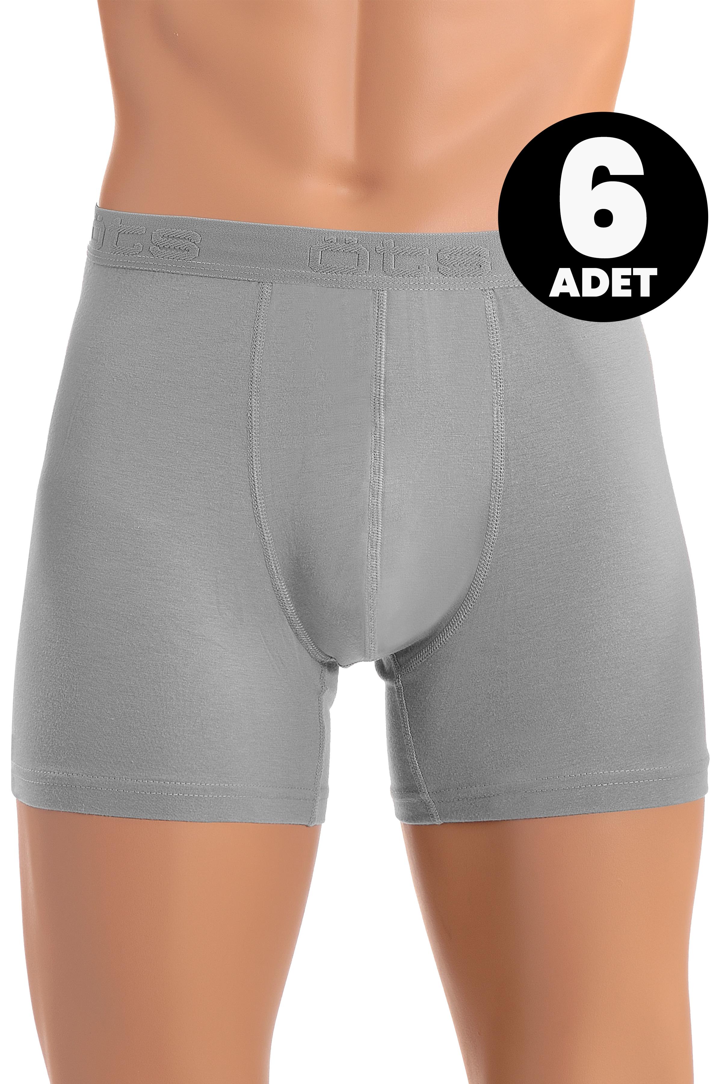 Öts 6'lı Erkek Boxer Modal (%47 Modal - %47 Pamuk - %6 Elastan)