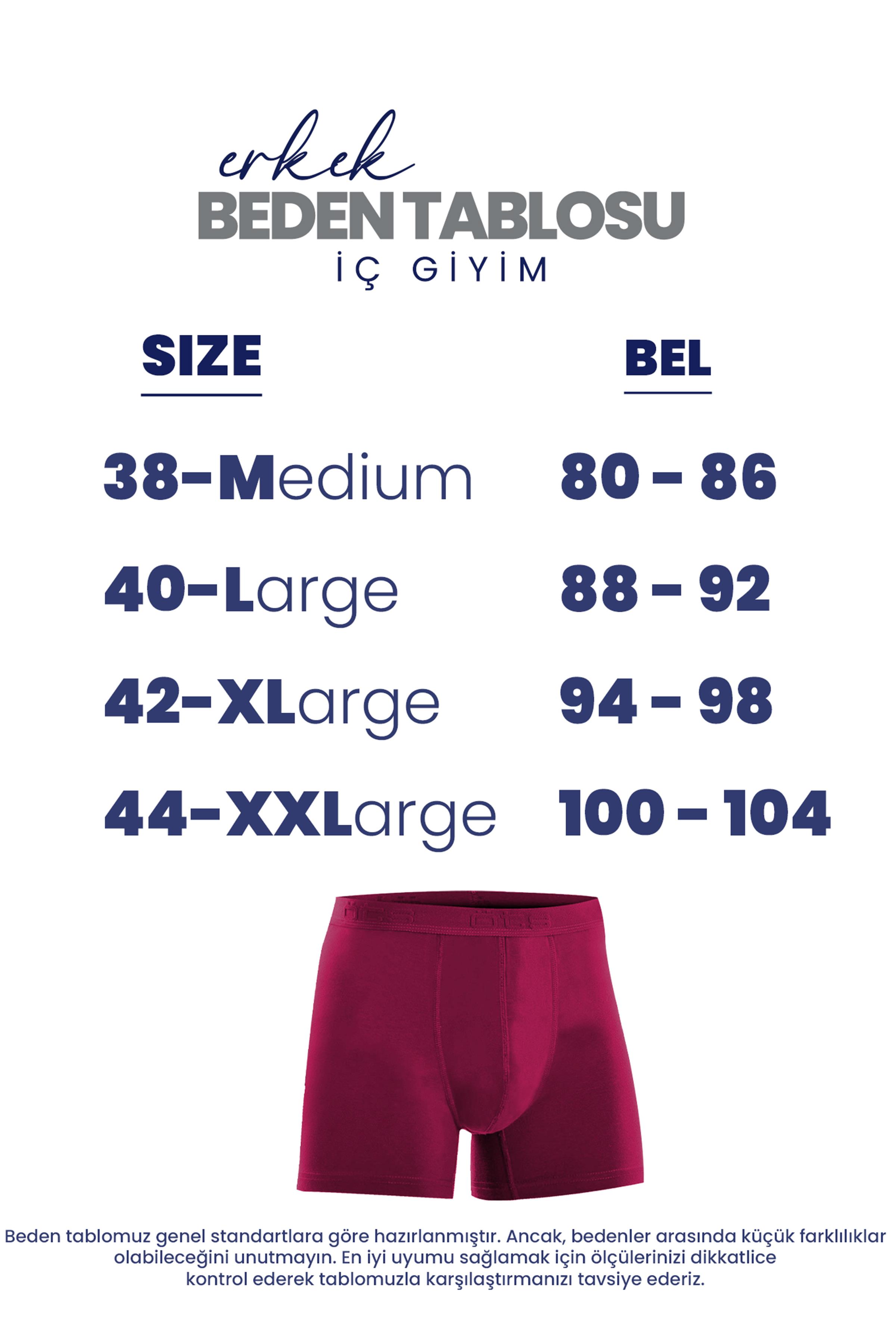 Öts 6'lı Erkek Boxer Modal (%47 Modal - %47 Pamuk - %6 Elastan)