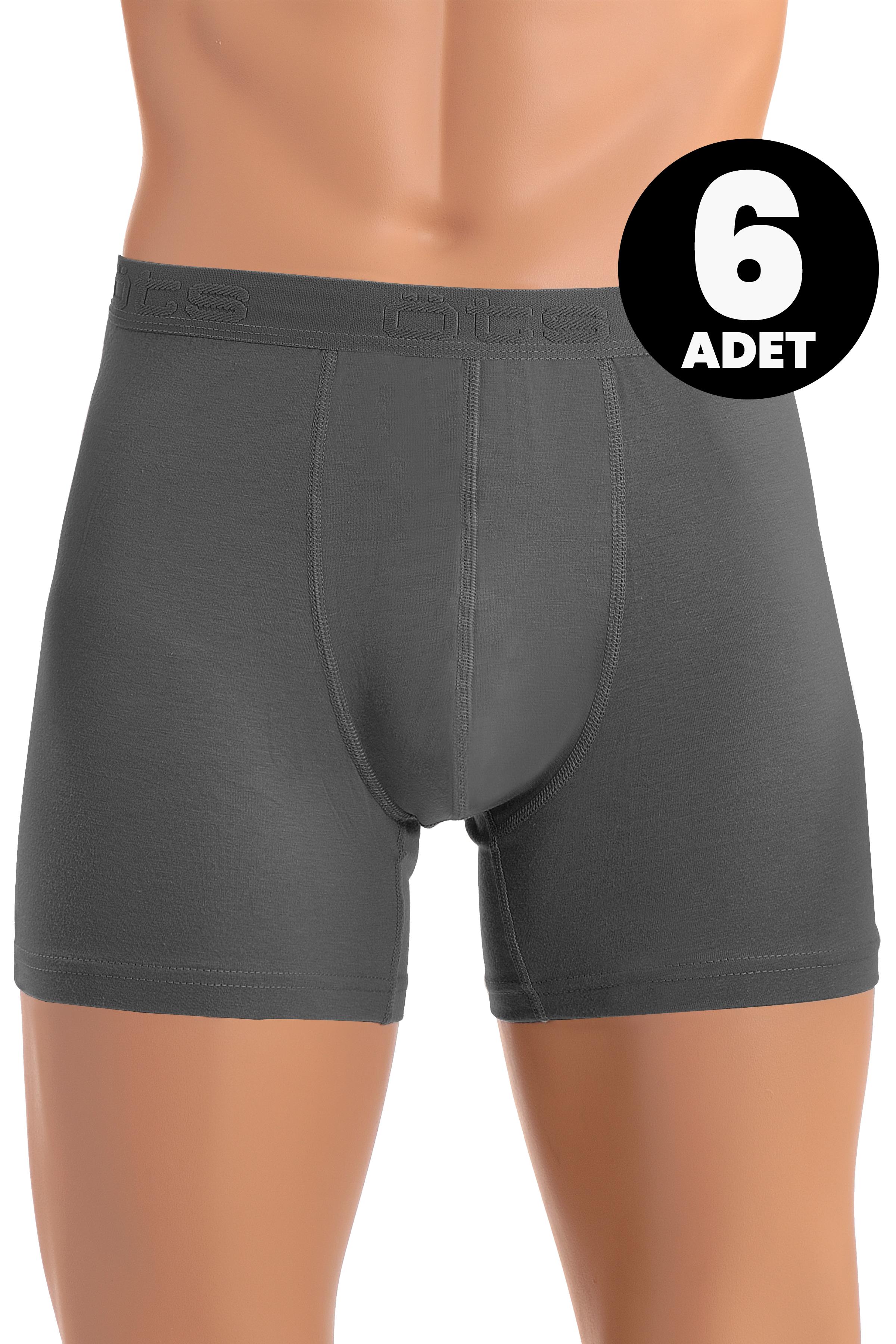 Öts 6'lı Erkek Boxer Modal (%47 Modal - %47 Pamuk - %6 Elastan)