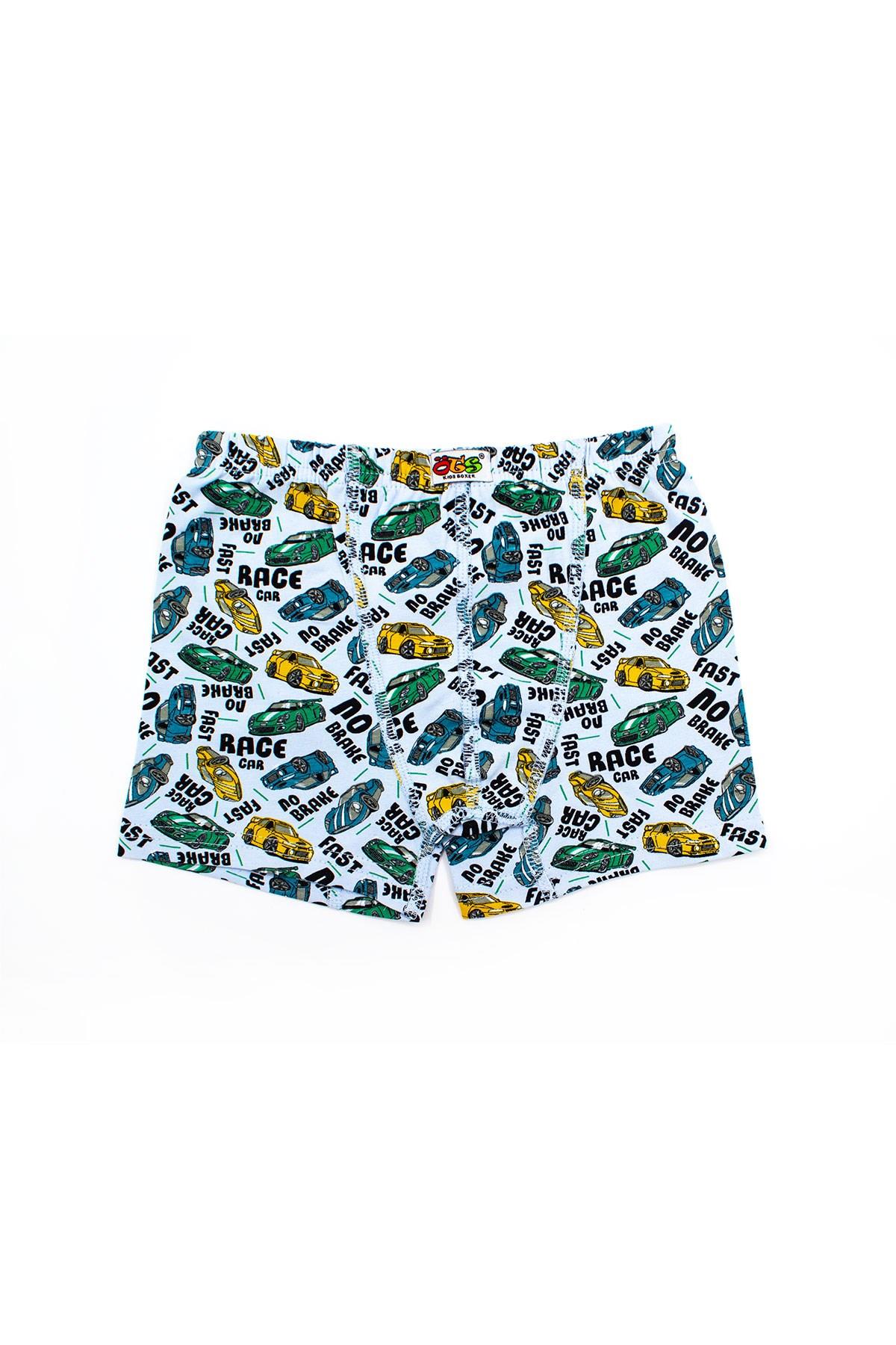 Öts Erkek Çocuk Boxer 3'lü Baskılı (%96 Pamuk - %4 Elastan)