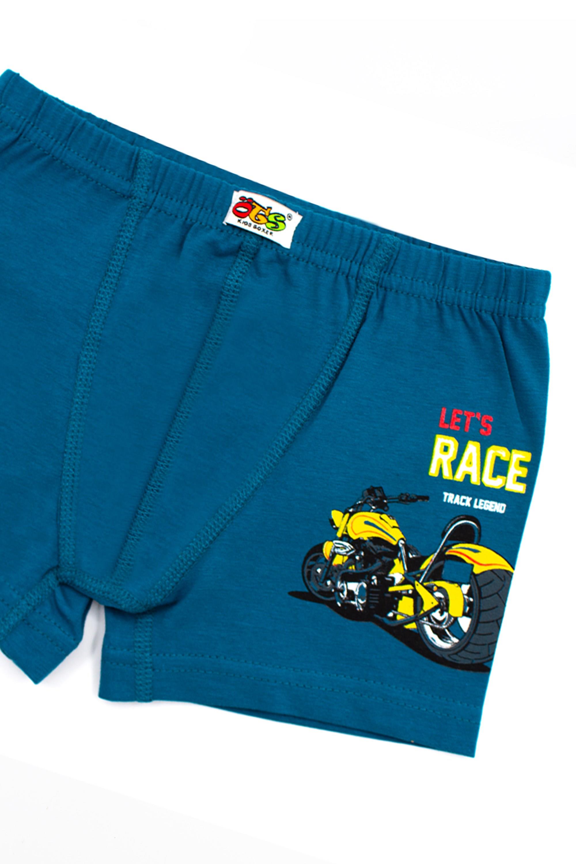 Öts Erkek Çocuk Boxer 3'lü Baskılı (%96 Pamuk - %4 Elastan)