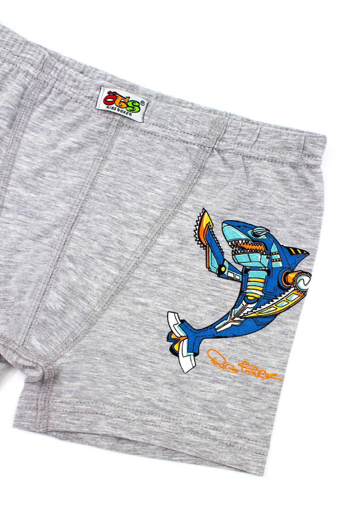 Öts Erkek Çocuk Boxer 3'lü Baskılı (%96 Pamuk - %4 Elastan)