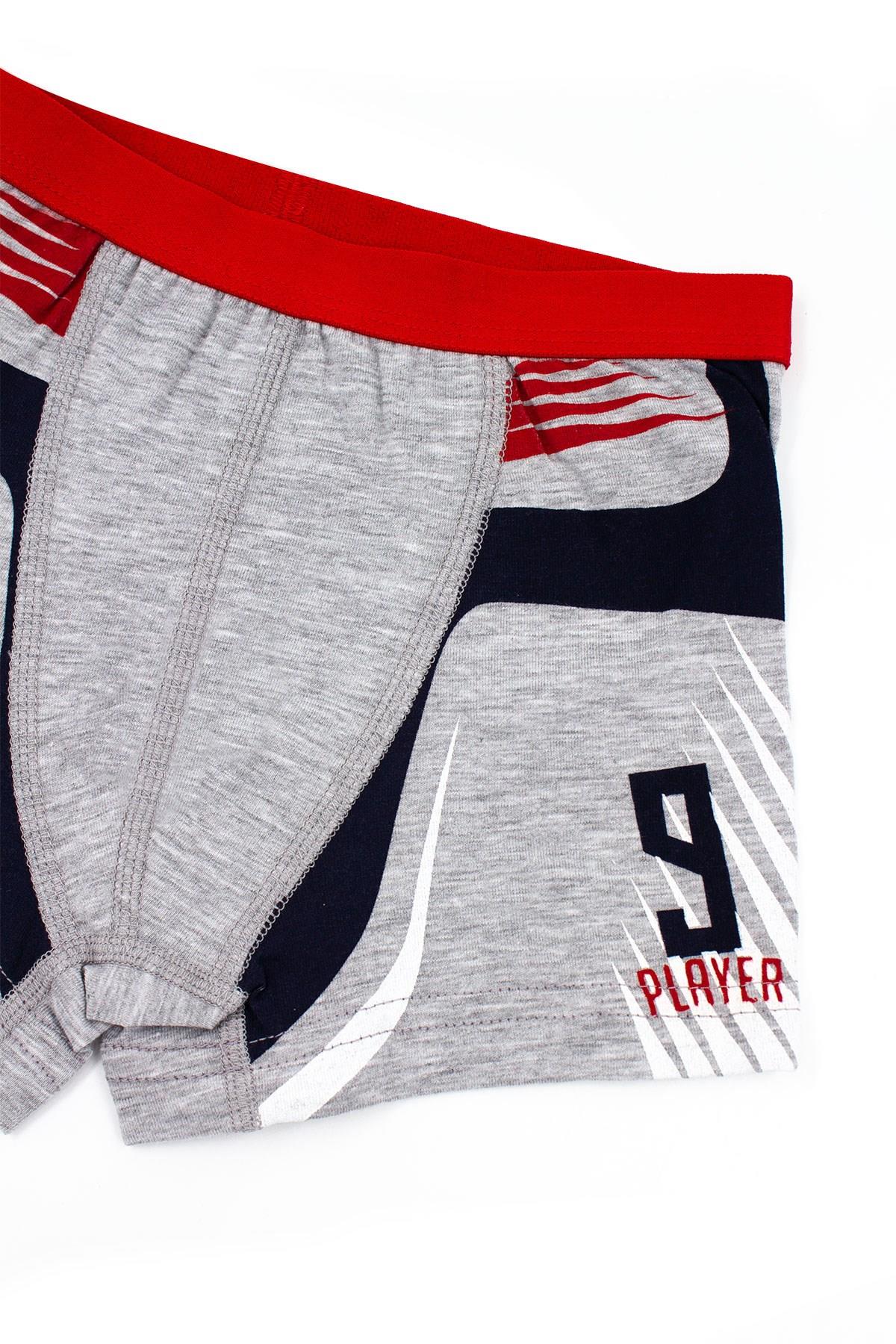 Öts Erkek Çocuk Boxer 3'lü Baskılı (%96 Pamuk - %4 Elastan)