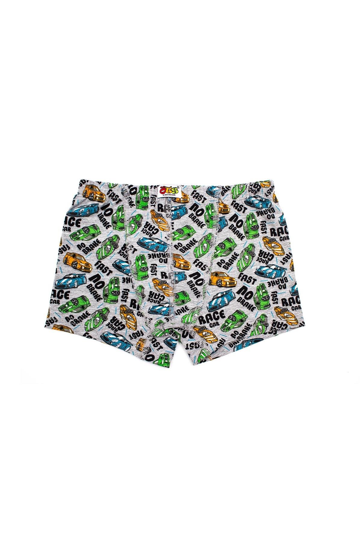 Öts Erkek Çocuk Boxer 3'lü Baskılı (%96 Pamuk - %4 Elastan)