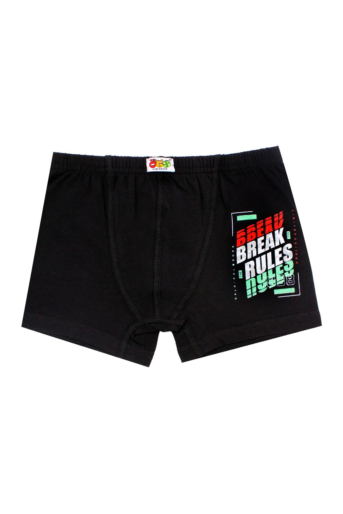 Öts Erkek Çocuk Boxer 3'lü Baskılı (%96 Pamuk - %4 Elastan)