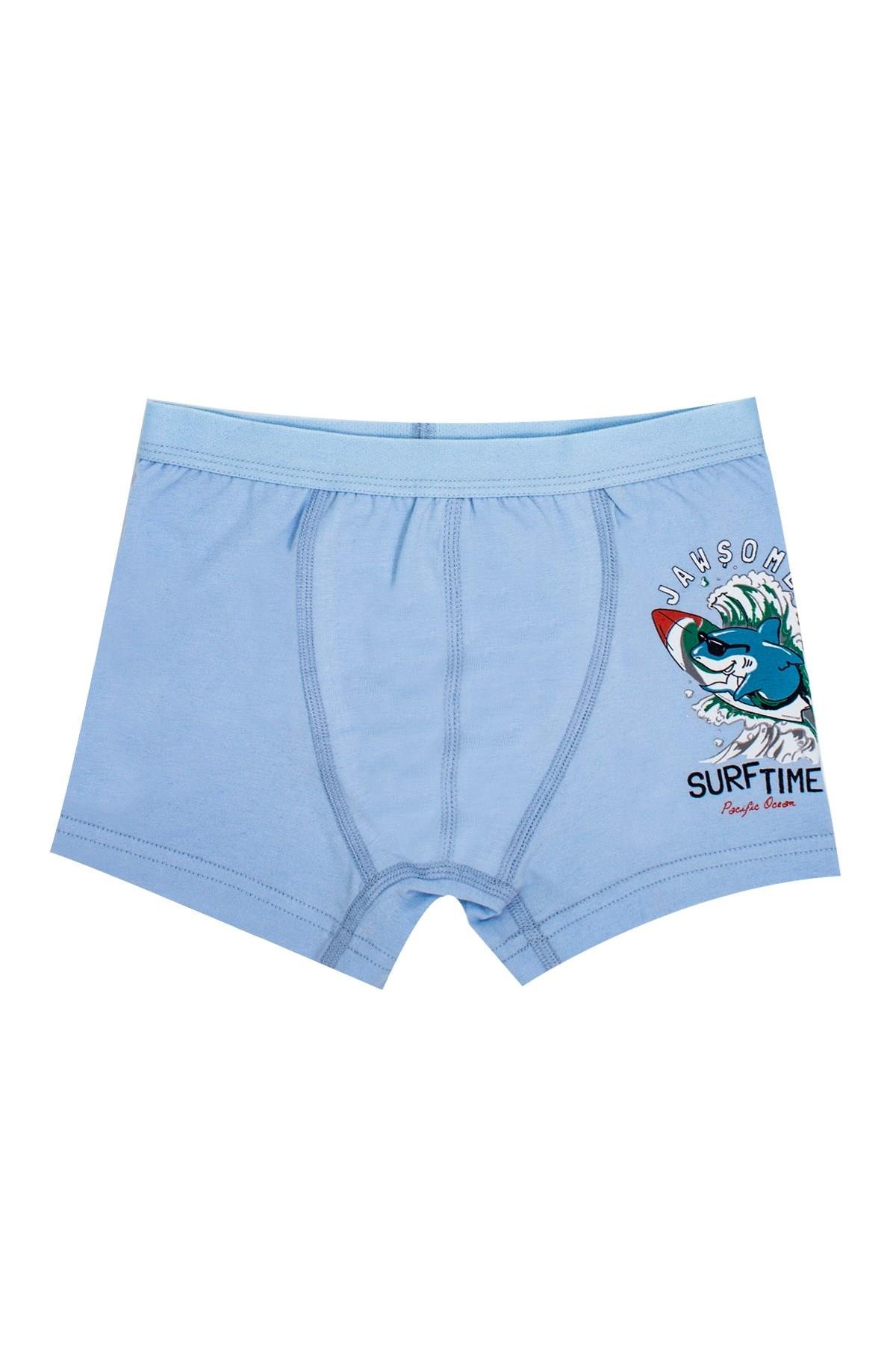 Öts Erkek Çocuk Boxer 3'lü Baskılı (%96 Pamuk - %4 Elastan)