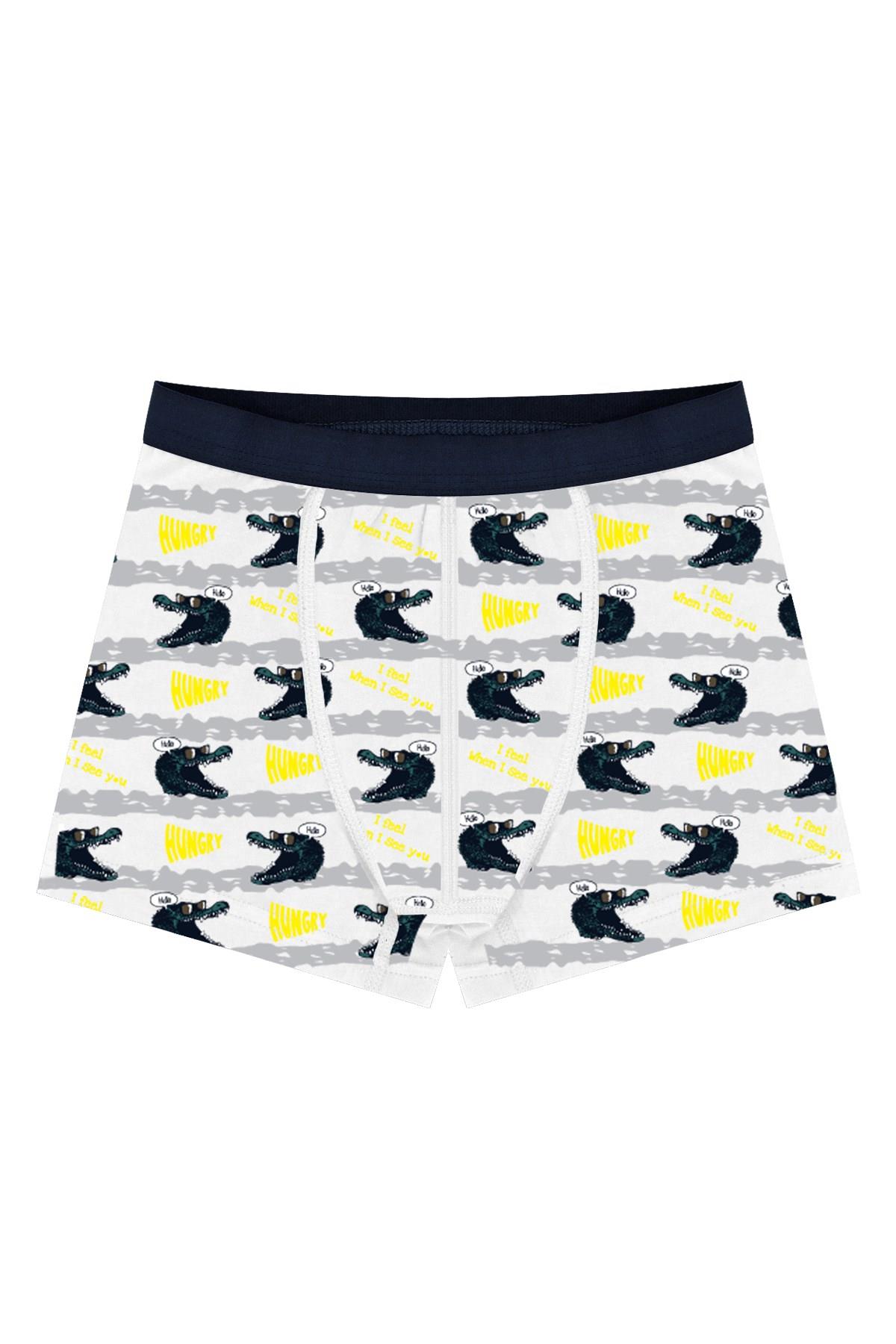 Öts Erkek Çocuk Boxer 3'lü Baskılı (%96 Pamuk - %4 Elastan)