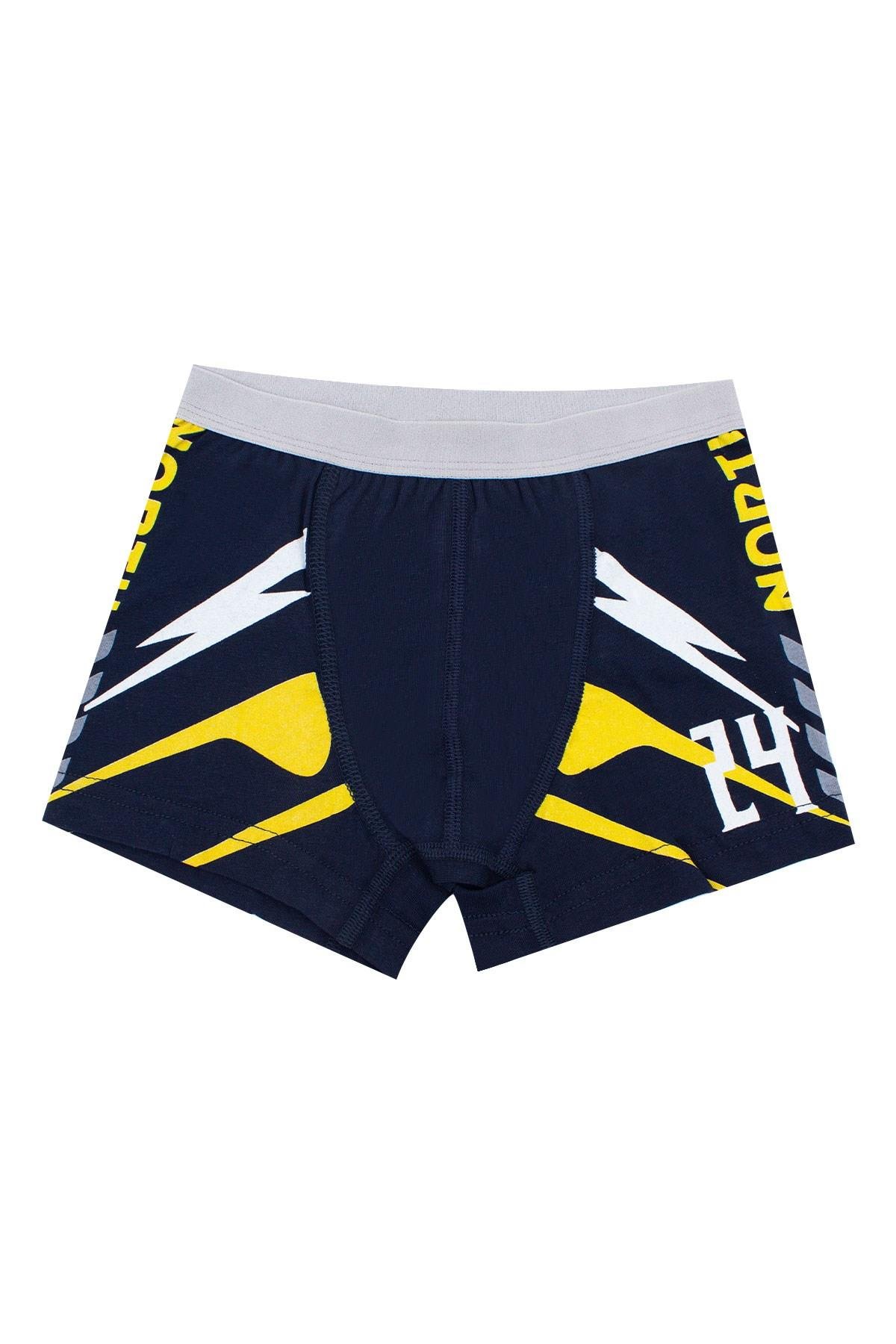 Öts Erkek Çocuk Boxer 3'lü Baskılı (%96 Pamuk - %4 Elastan)