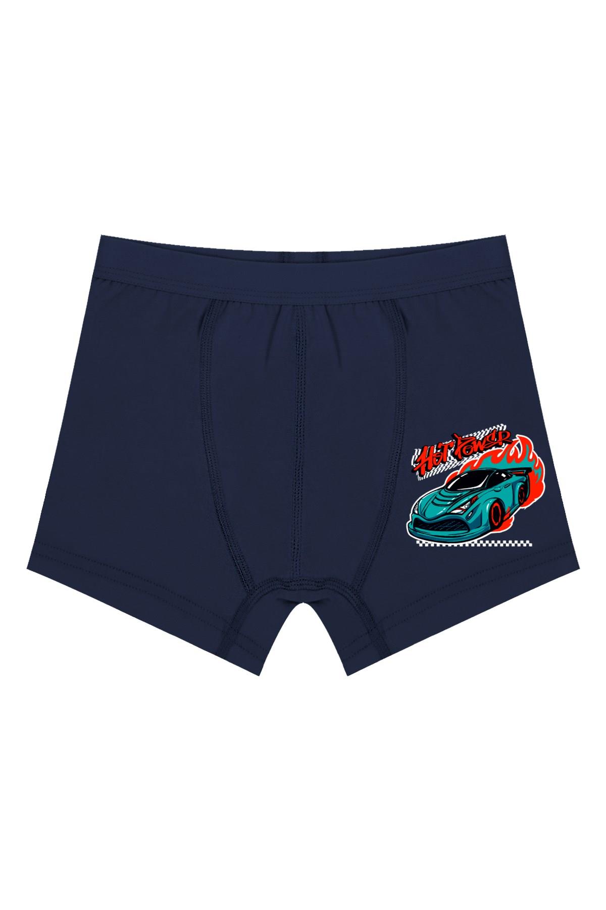 Öts Erkek Çocuk Boxer 3'lü Baskılı (%96 Pamuk - %4 Elastan)