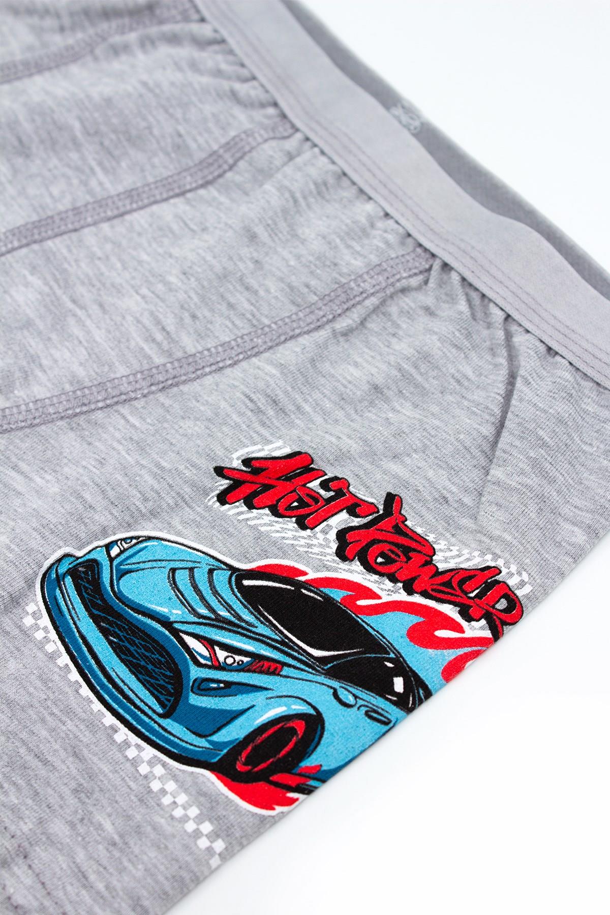 Öts Erkek Çocuk Boxer 3'lü Baskılı (%96 Pamuk - %4 Elastan)