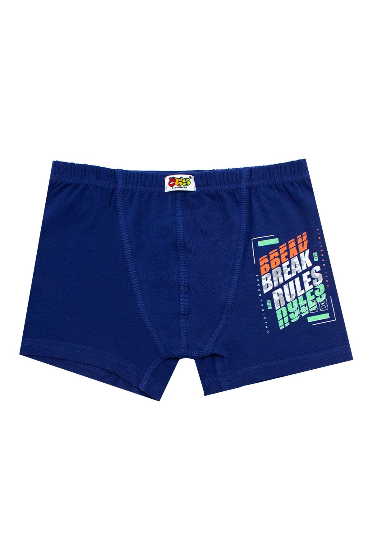 Öts Erkek Çocuk Boxer 3'lü Baskılı (%96 Pamuk - %4 Elastan)