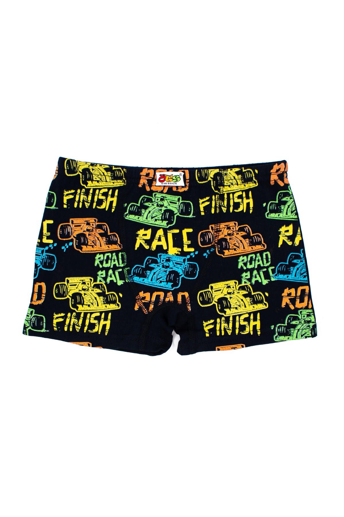 Öts Erkek Çocuk Boxer 3'lü Baskılı (%96 Pamuk - %4 Elastan)