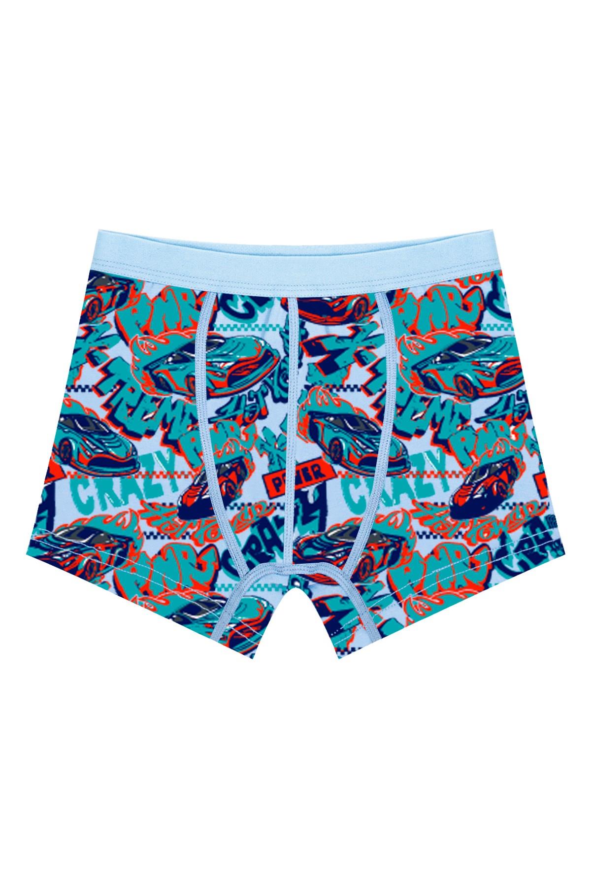 Öts Erkek Çocuk Boxer 3'lü Baskılı (%96 Pamuk - %4 Elastan)