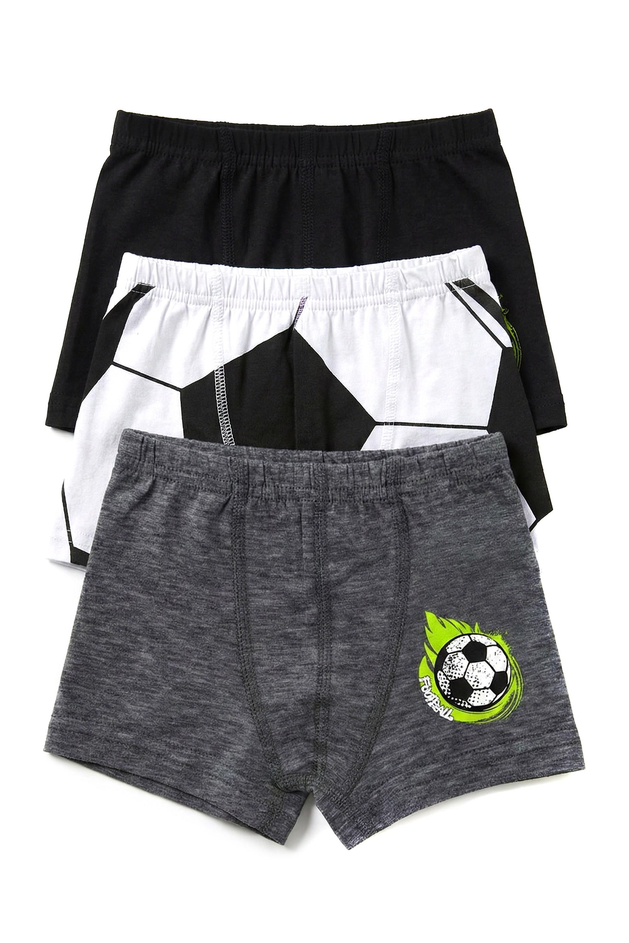 Öts Erkek Çocuk Boxer 3'lü Baskılı (%96 Pamuk - %4 Elastan)