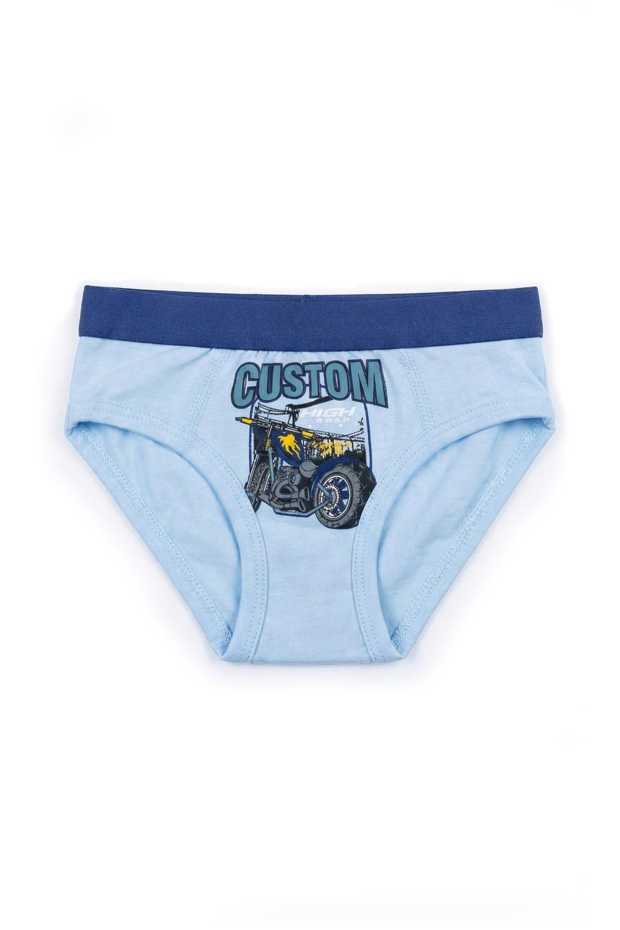 Öts Erkek Çocuk Külot 3'lü Baskılı (%96 Pamuk - %4 Elastan)